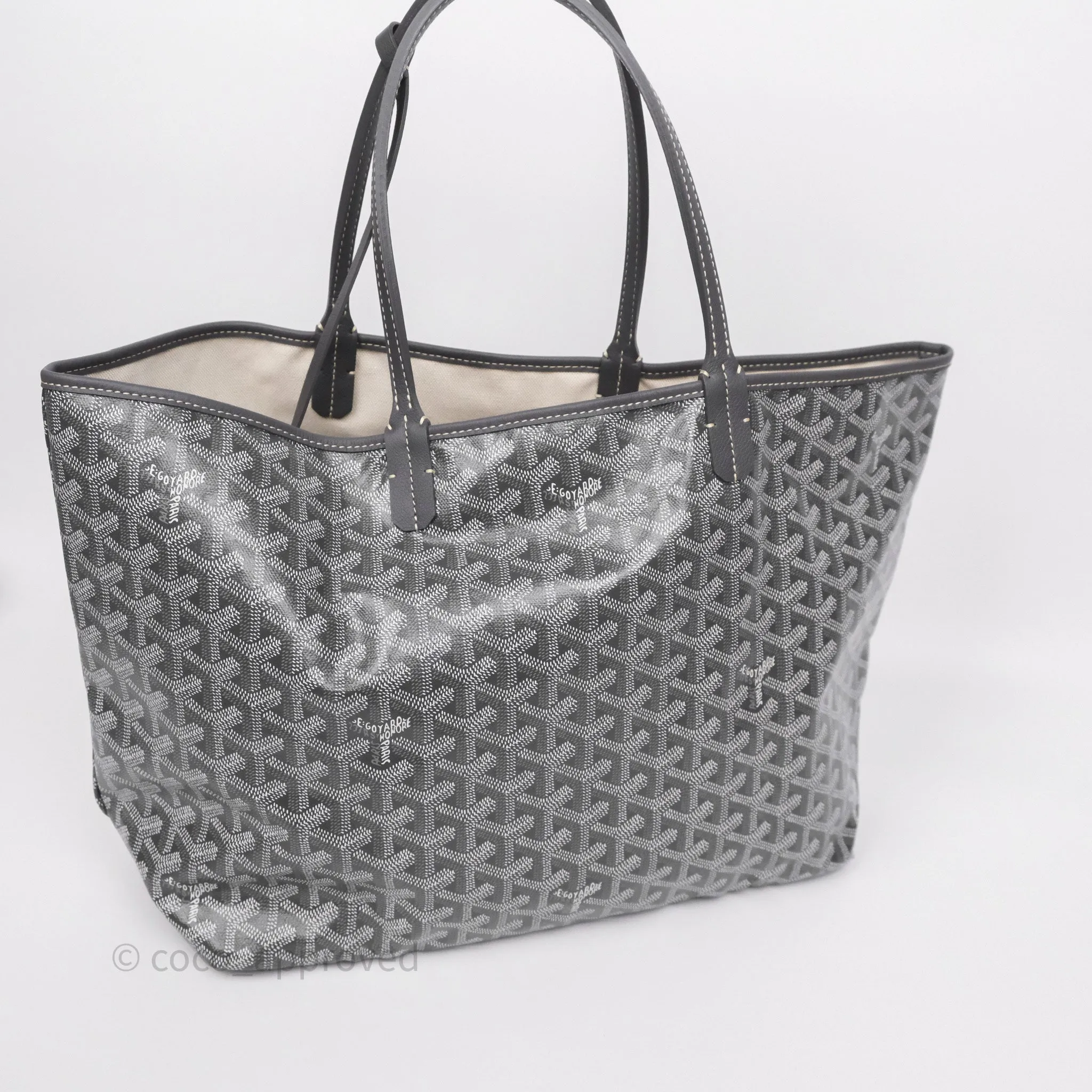 Goyard St Louis Tote PM Grey