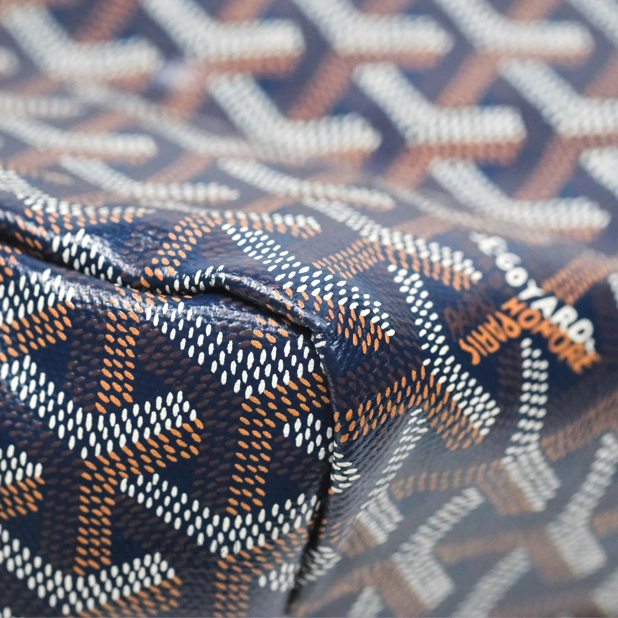 Goyard St Louis Tote PM Navy