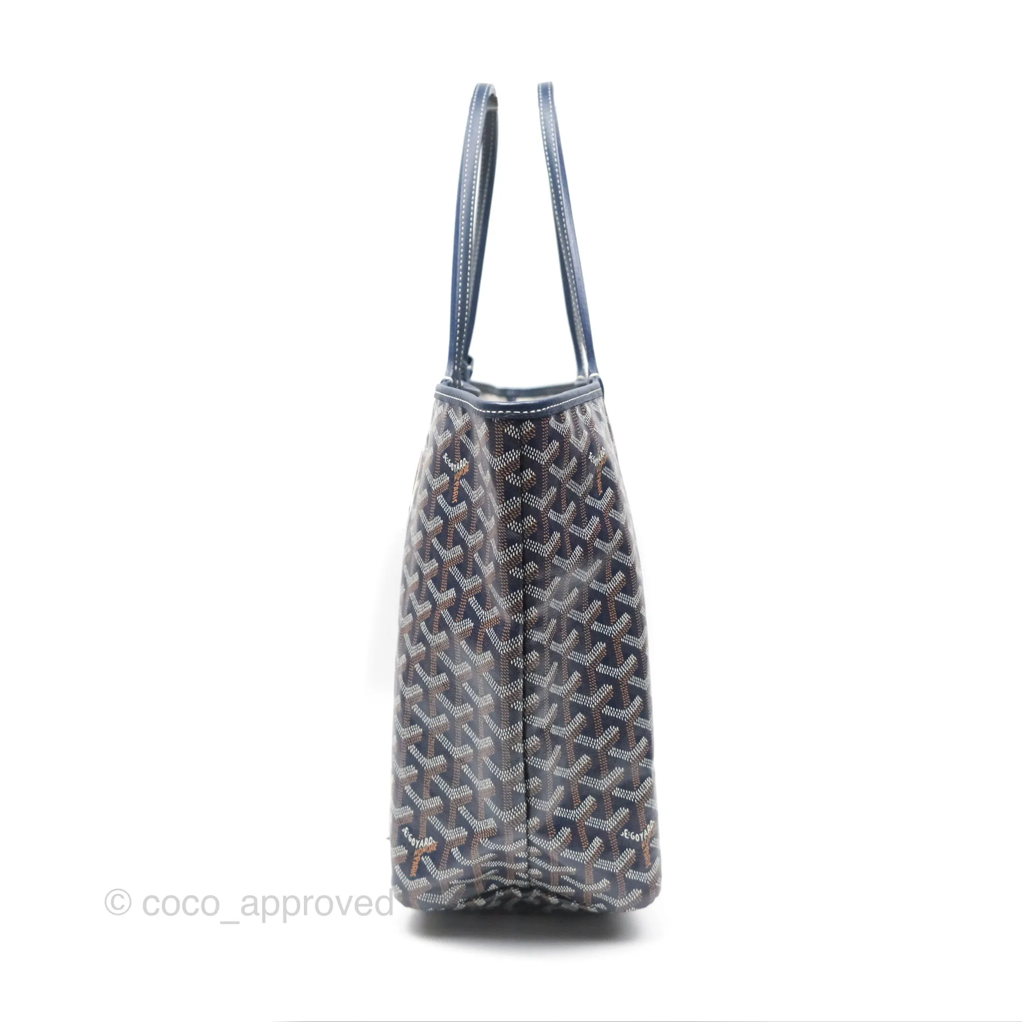 Goyard St Louis Tote PM Navy