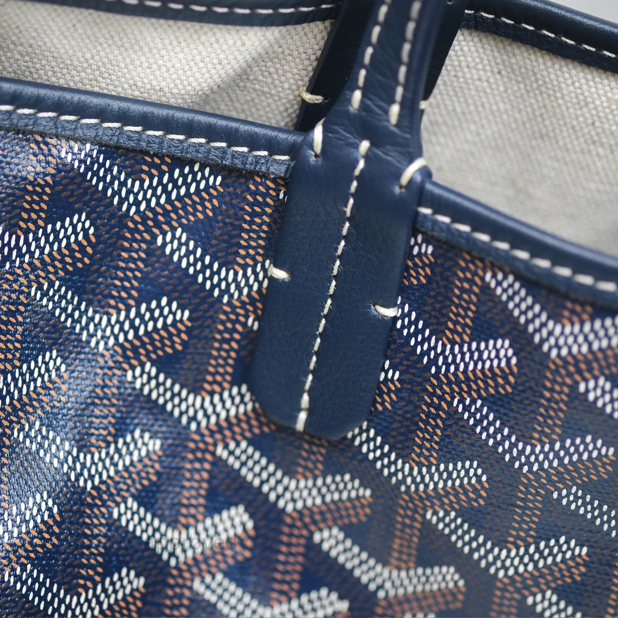 Goyard St Louis Tote PM Navy