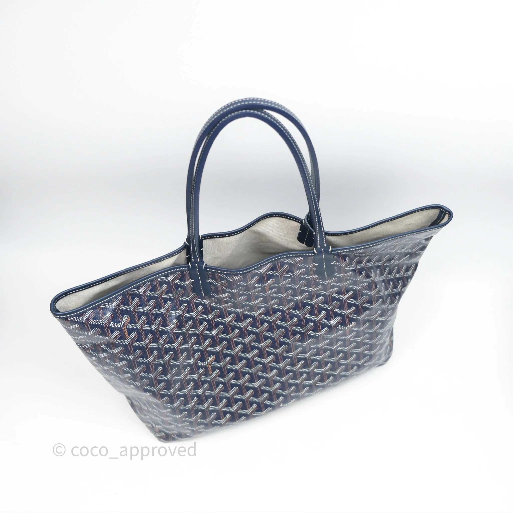 Goyard St Louis Tote PM Navy