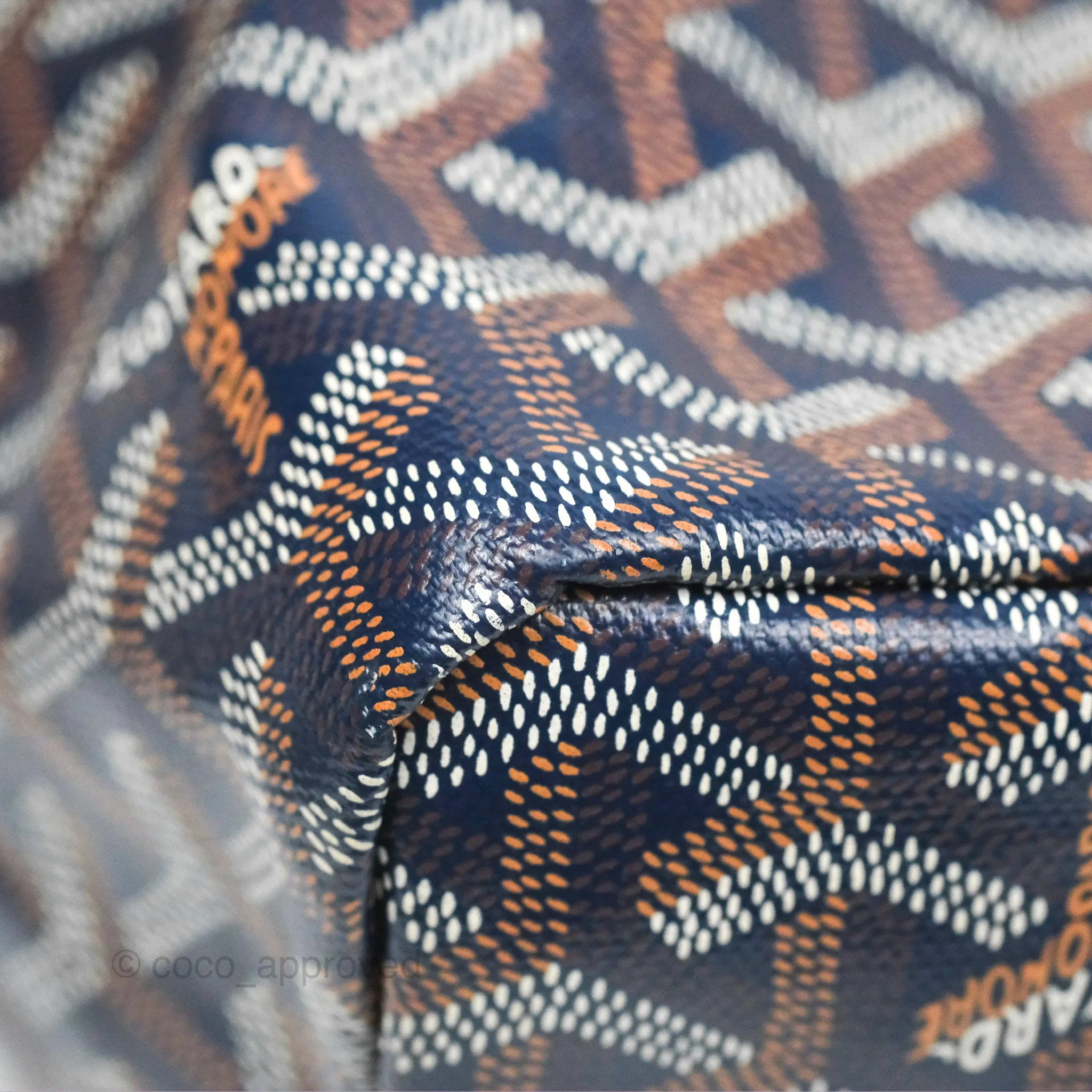 Goyard St Louis Tote PM Navy