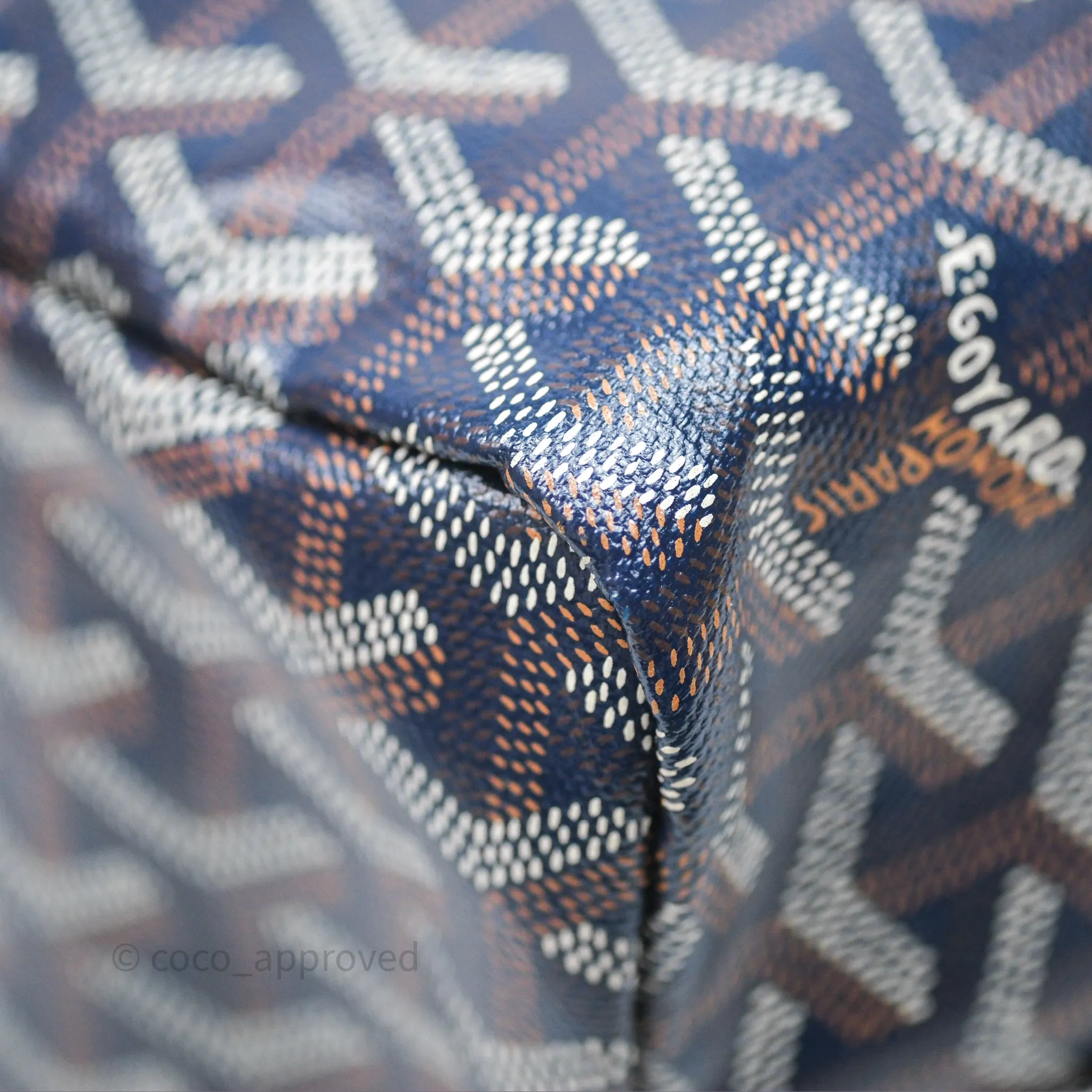 Goyard St Louis Tote PM Navy