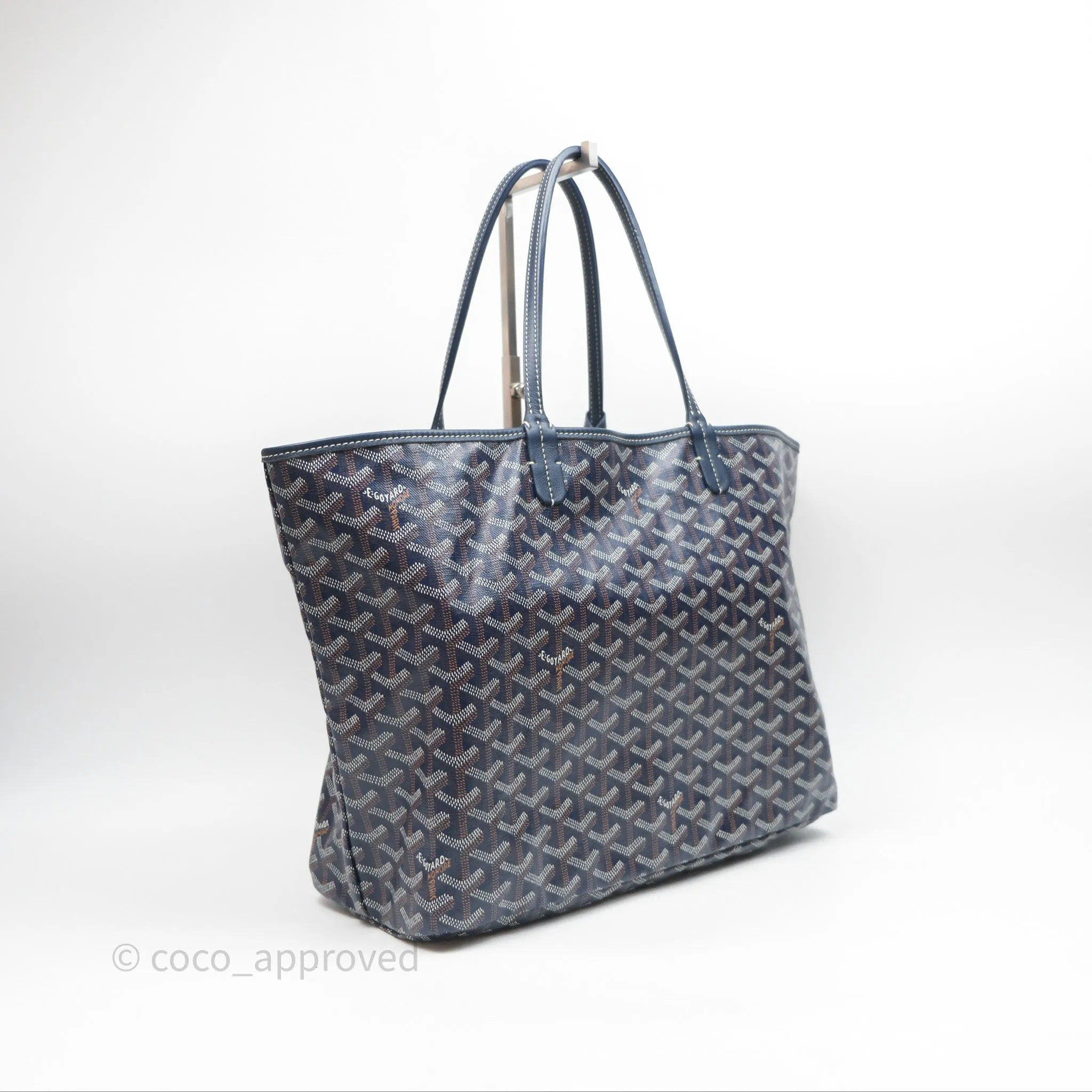 Goyard St Louis Tote PM Navy