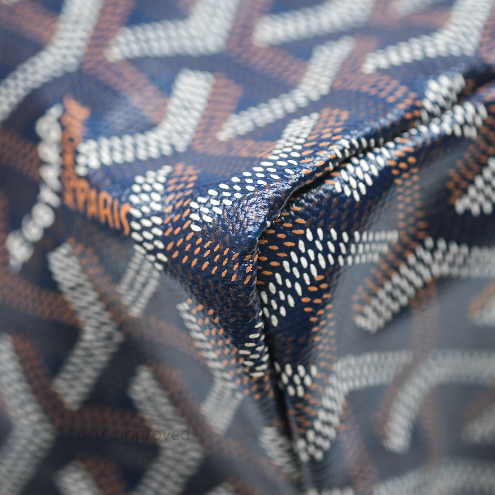 Goyard St Louis Tote PM Navy