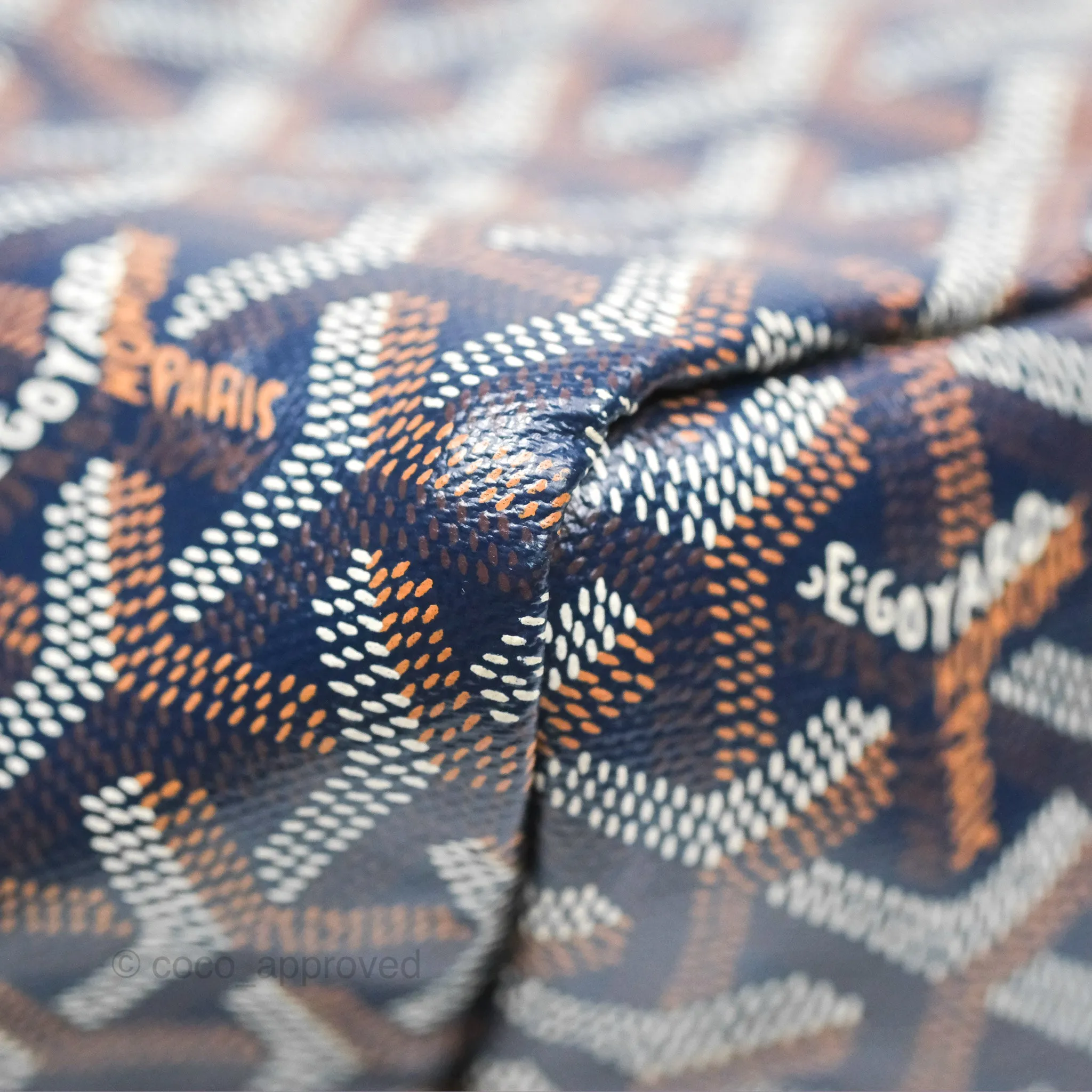 Goyard St Louis Tote PM Navy