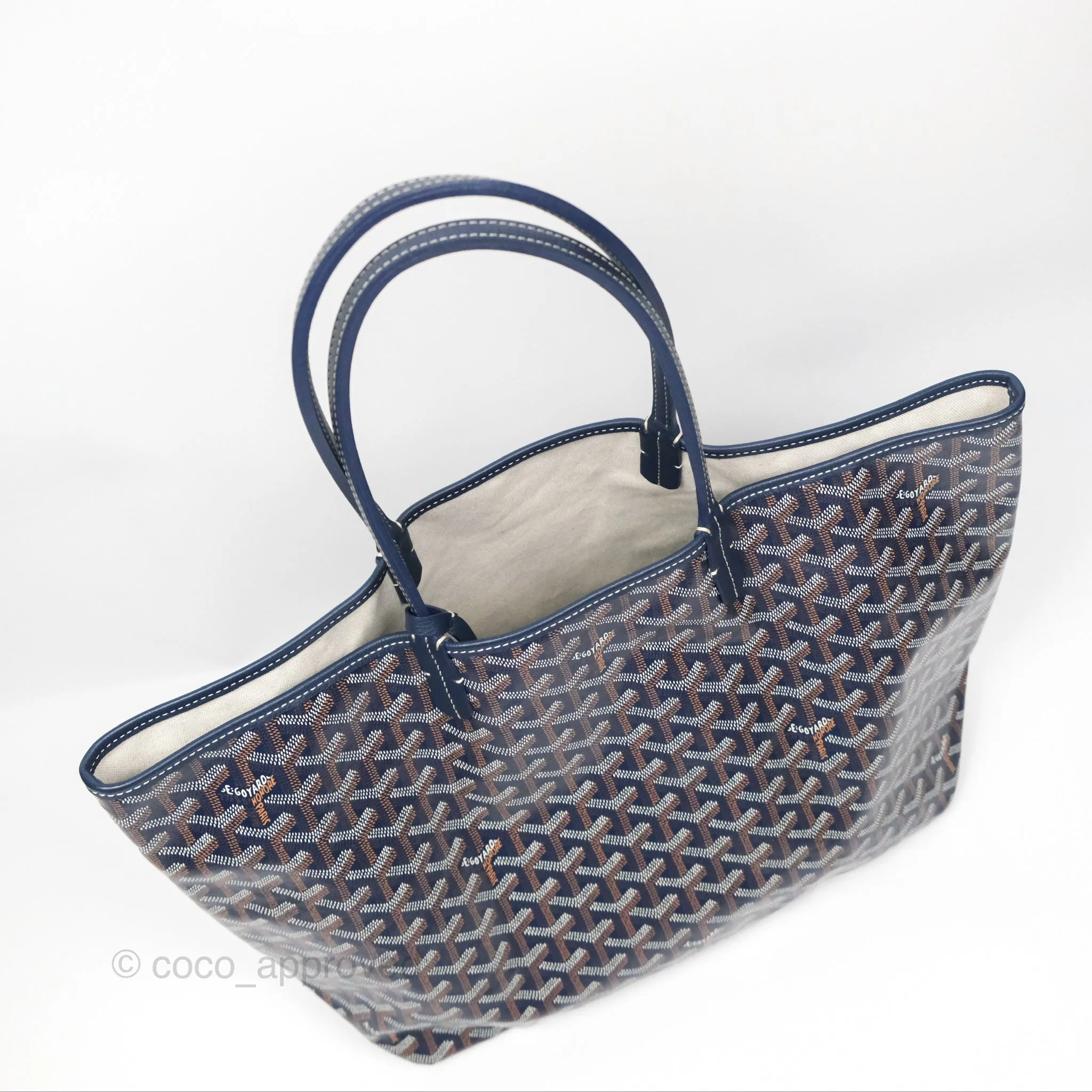 Goyard St Louis Tote PM Navy