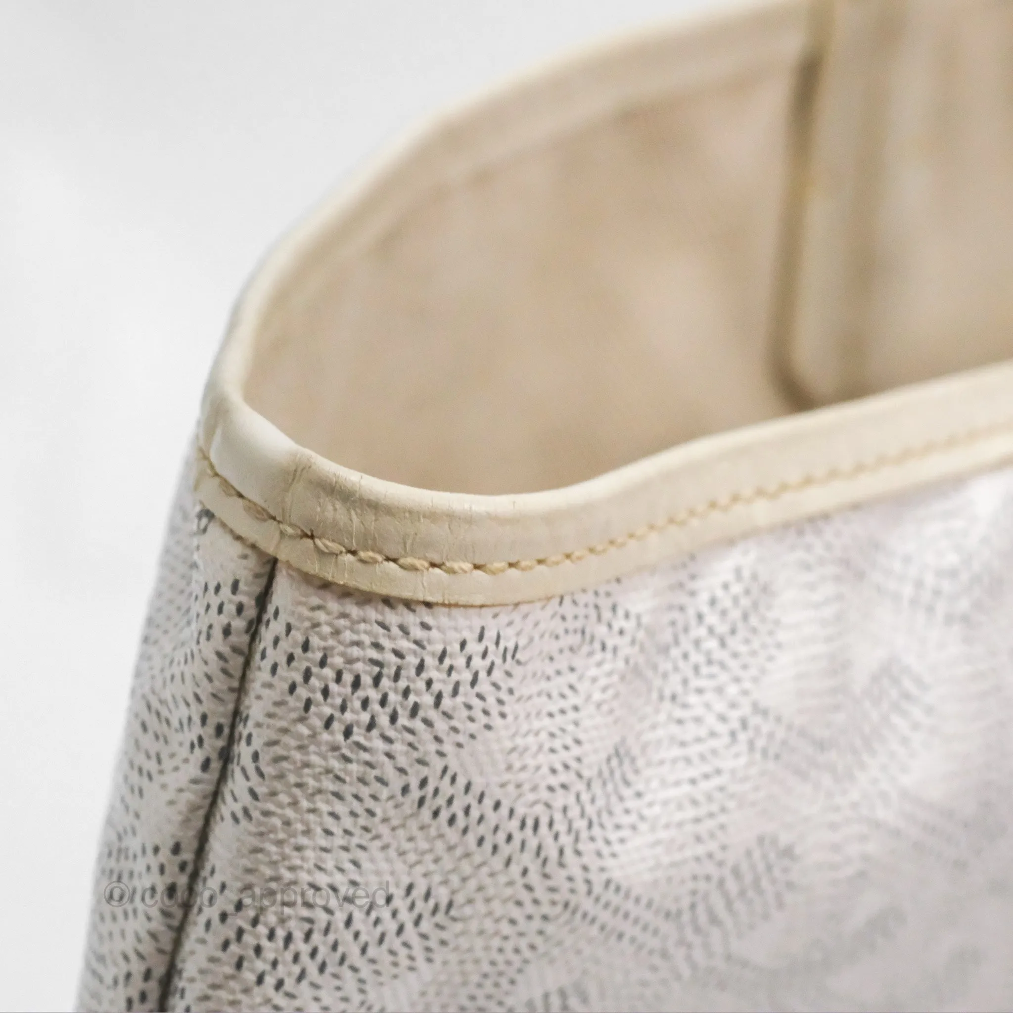 Goyard St Louis Tote PM White Goyardine Canvas