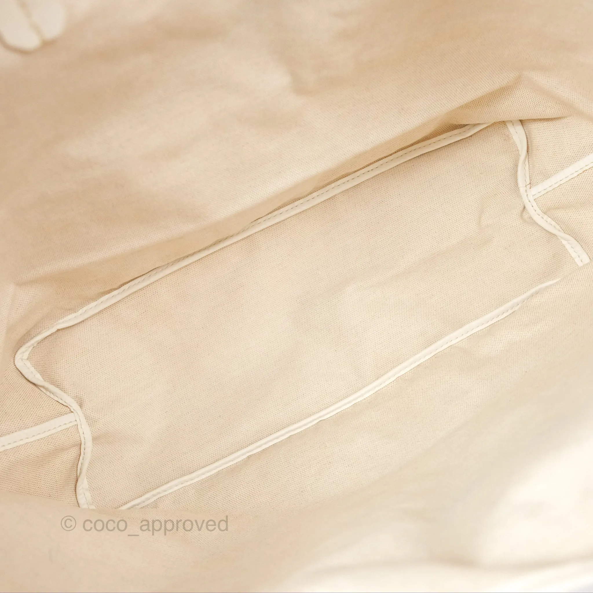 Goyard St Louis Tote PM White Goyardine Canvas