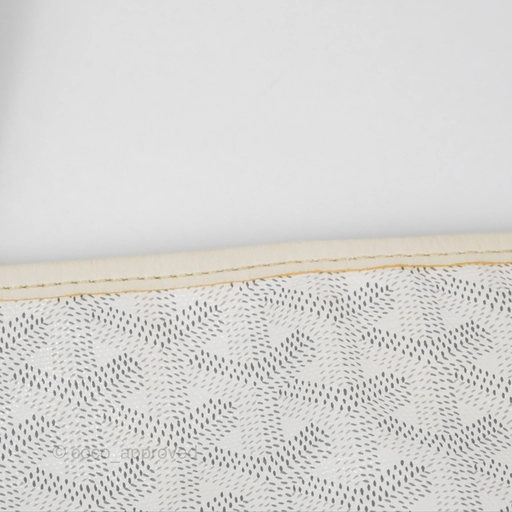 Goyard St Louis Tote PM White Goyardine Canvas