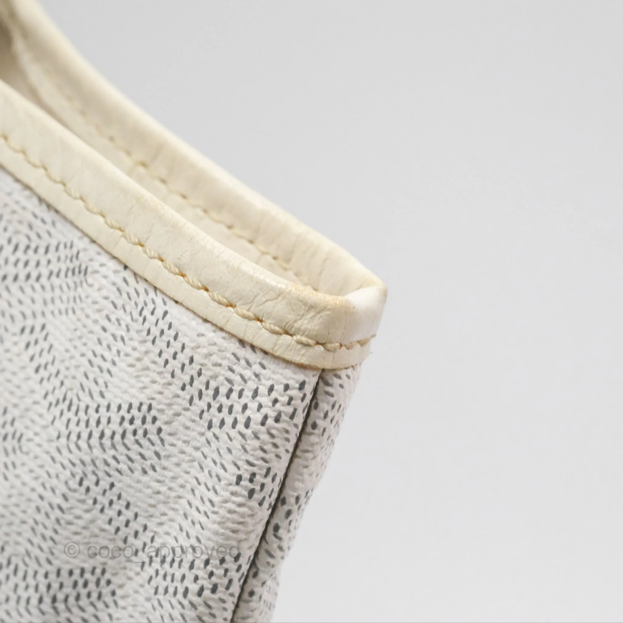 Goyard St Louis Tote PM White Goyardine Canvas