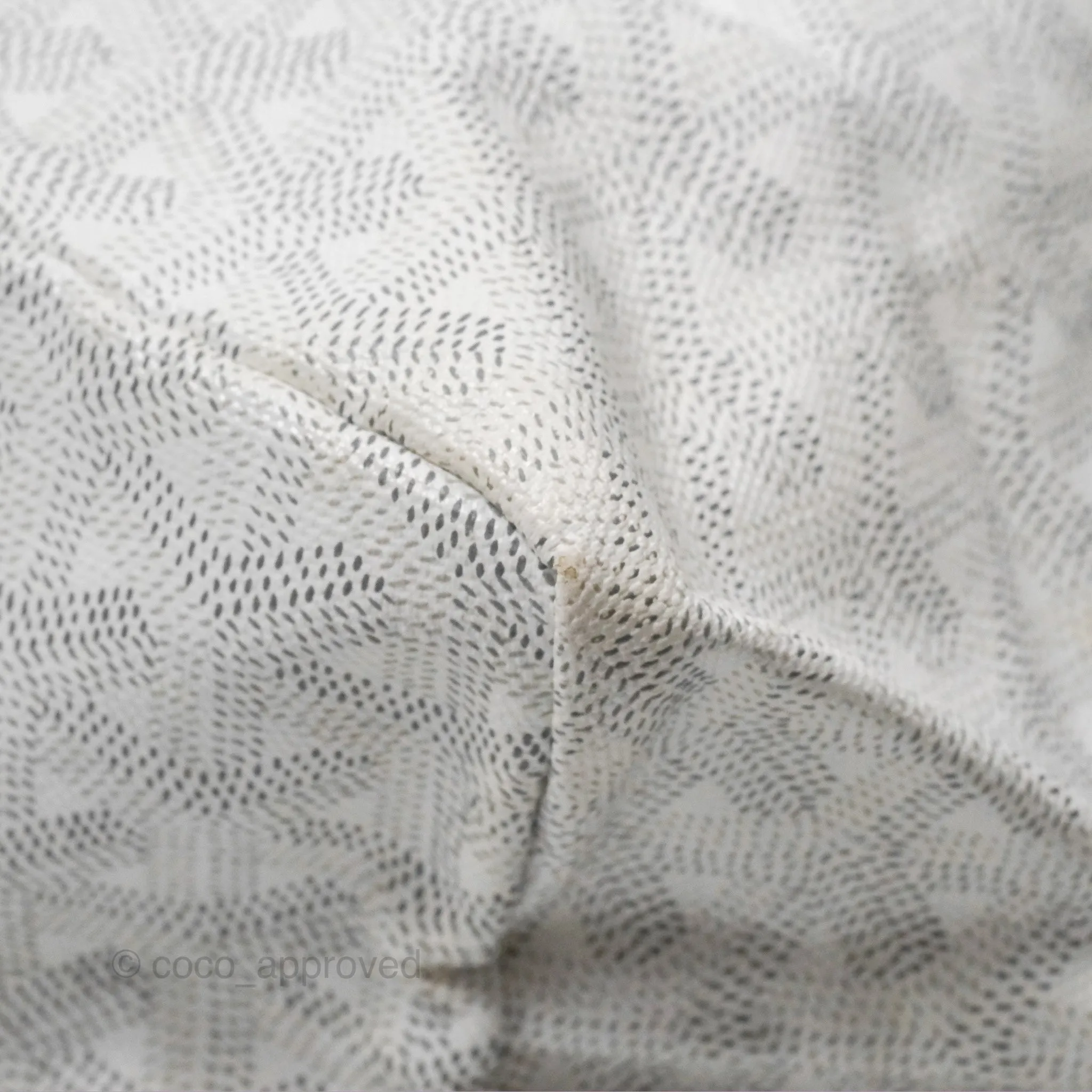 Goyard St Louis Tote PM White Goyardine Canvas