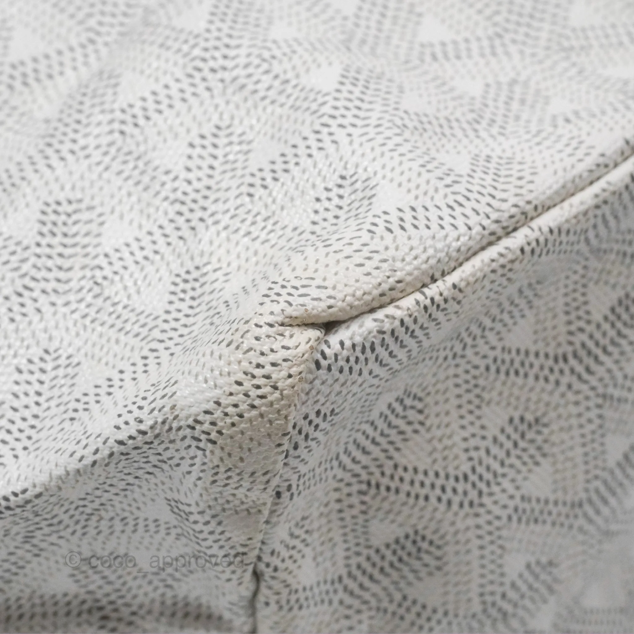 Goyard St Louis Tote PM White Goyardine Canvas