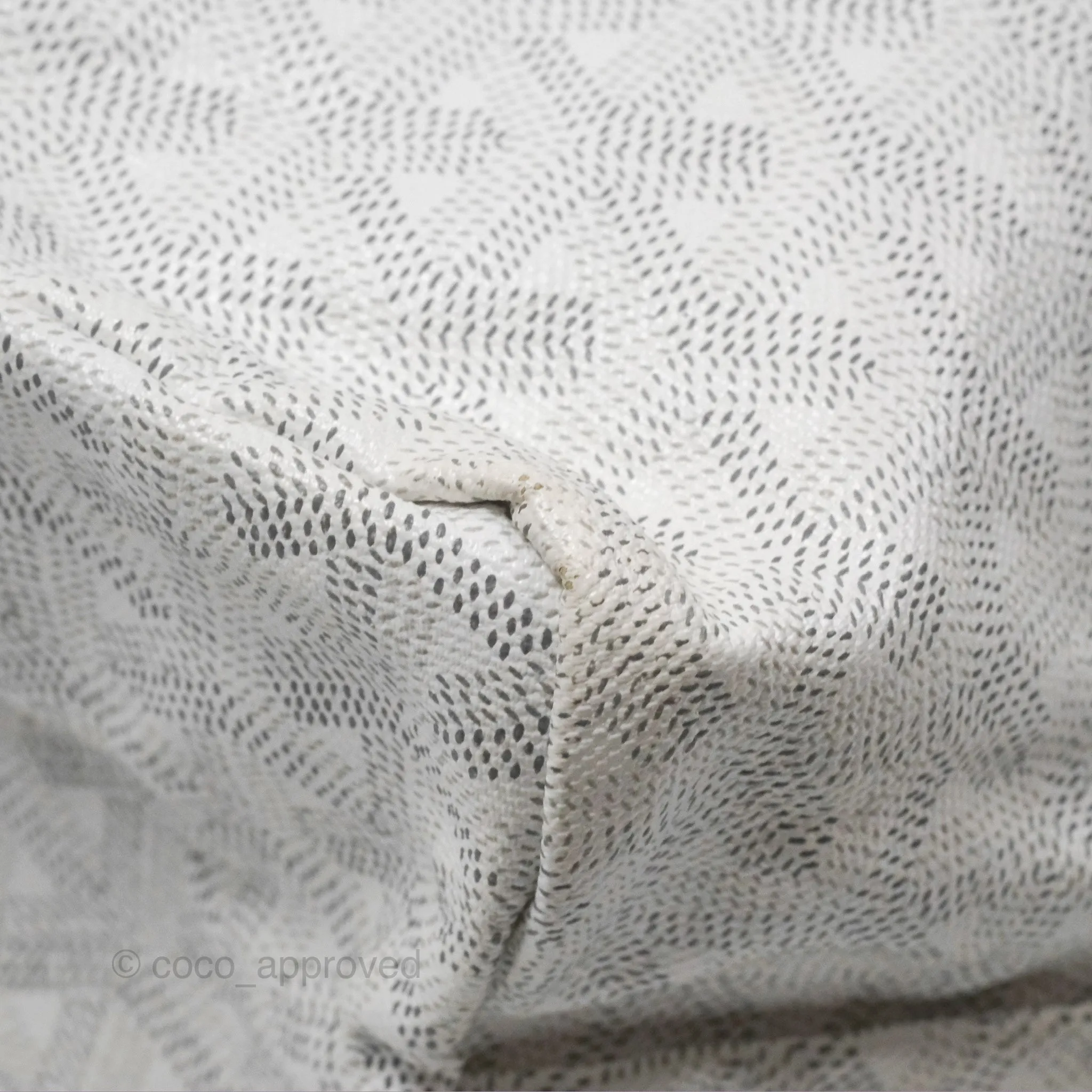Goyard St Louis Tote PM White Goyardine Canvas