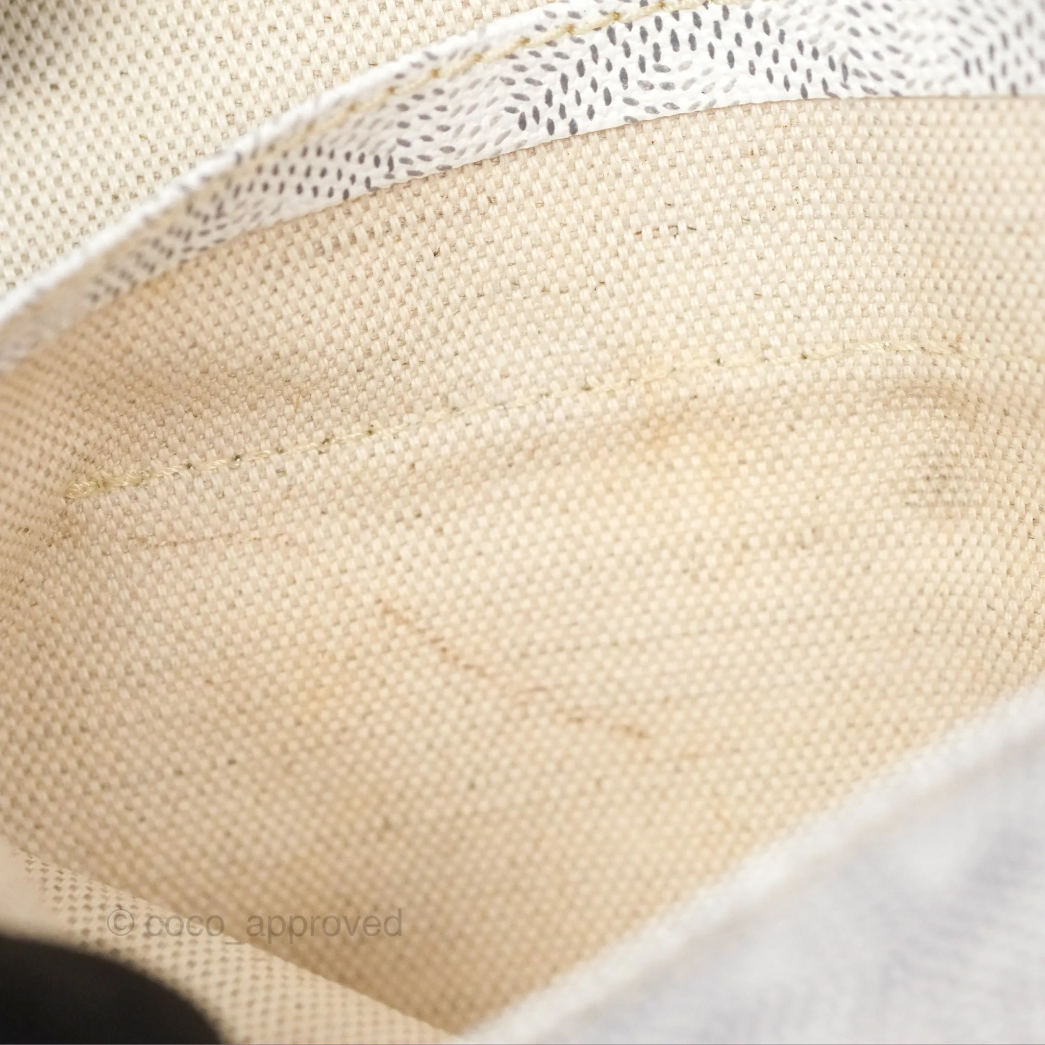 Goyard St Louis Tote PM White Goyardine Canvas
