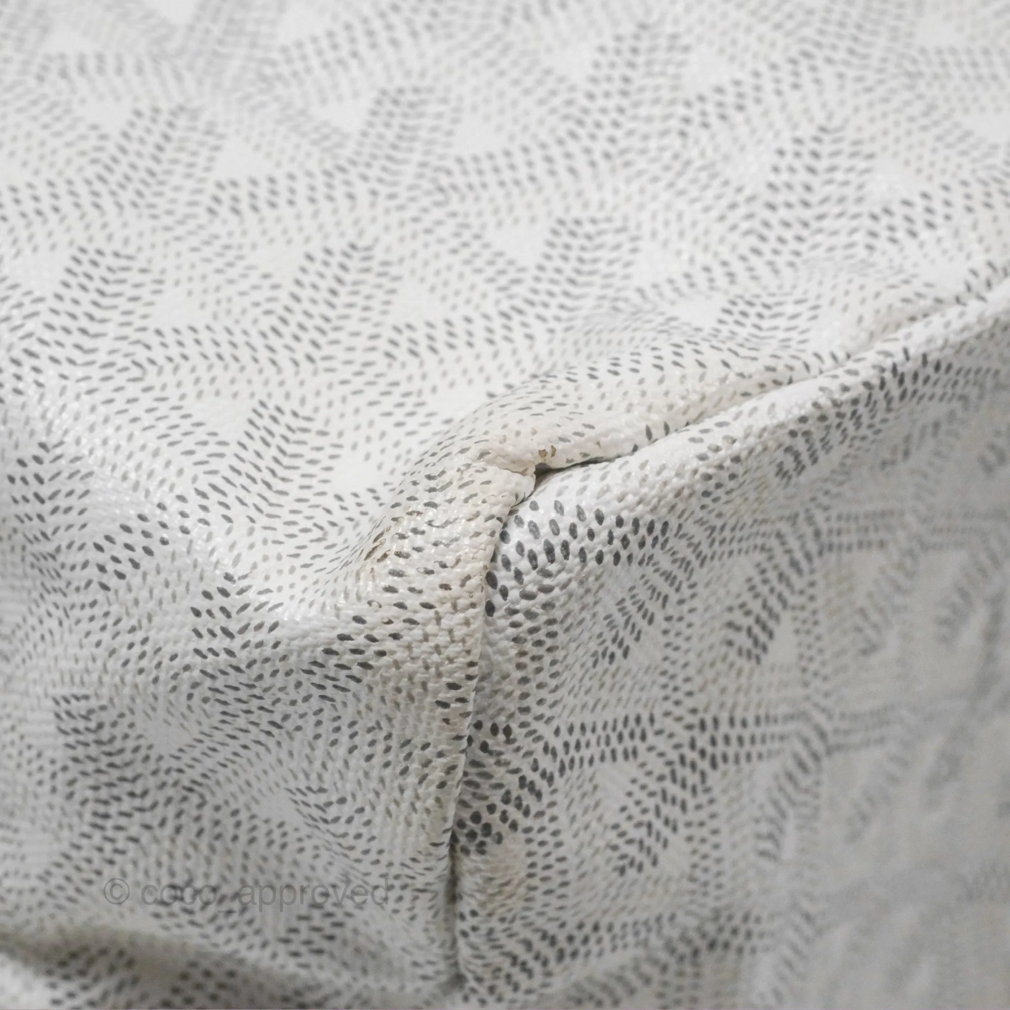 Goyard St Louis Tote PM White Goyardine Canvas