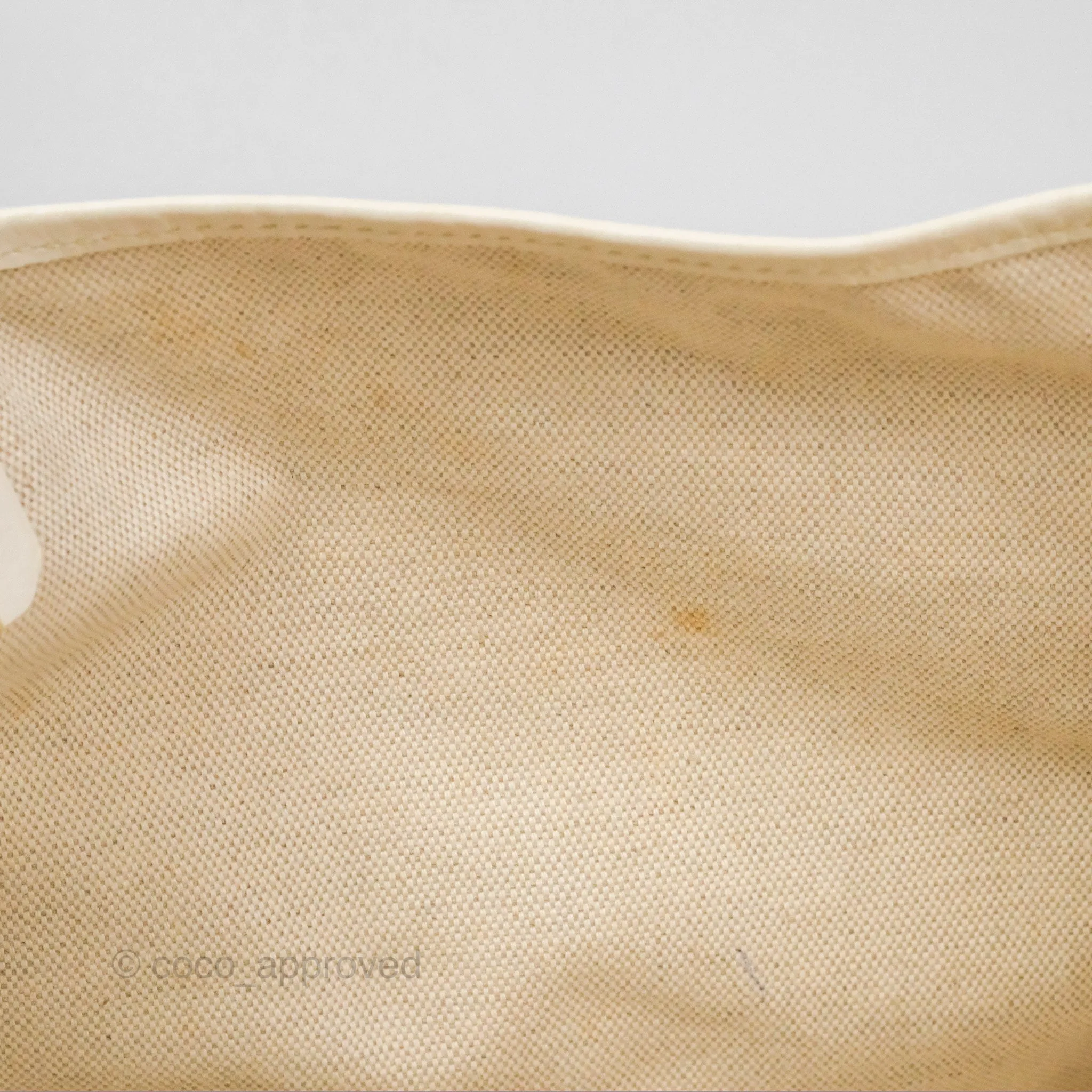 Goyard St Louis Tote PM White Goyardine Canvas