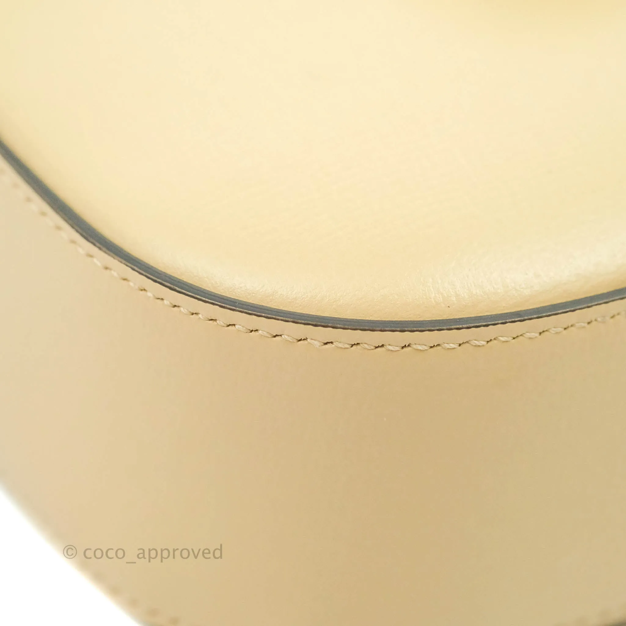Gucci 1955 Horsebit Mini Shoulder Bag Beige Calfskin Gold Hardware