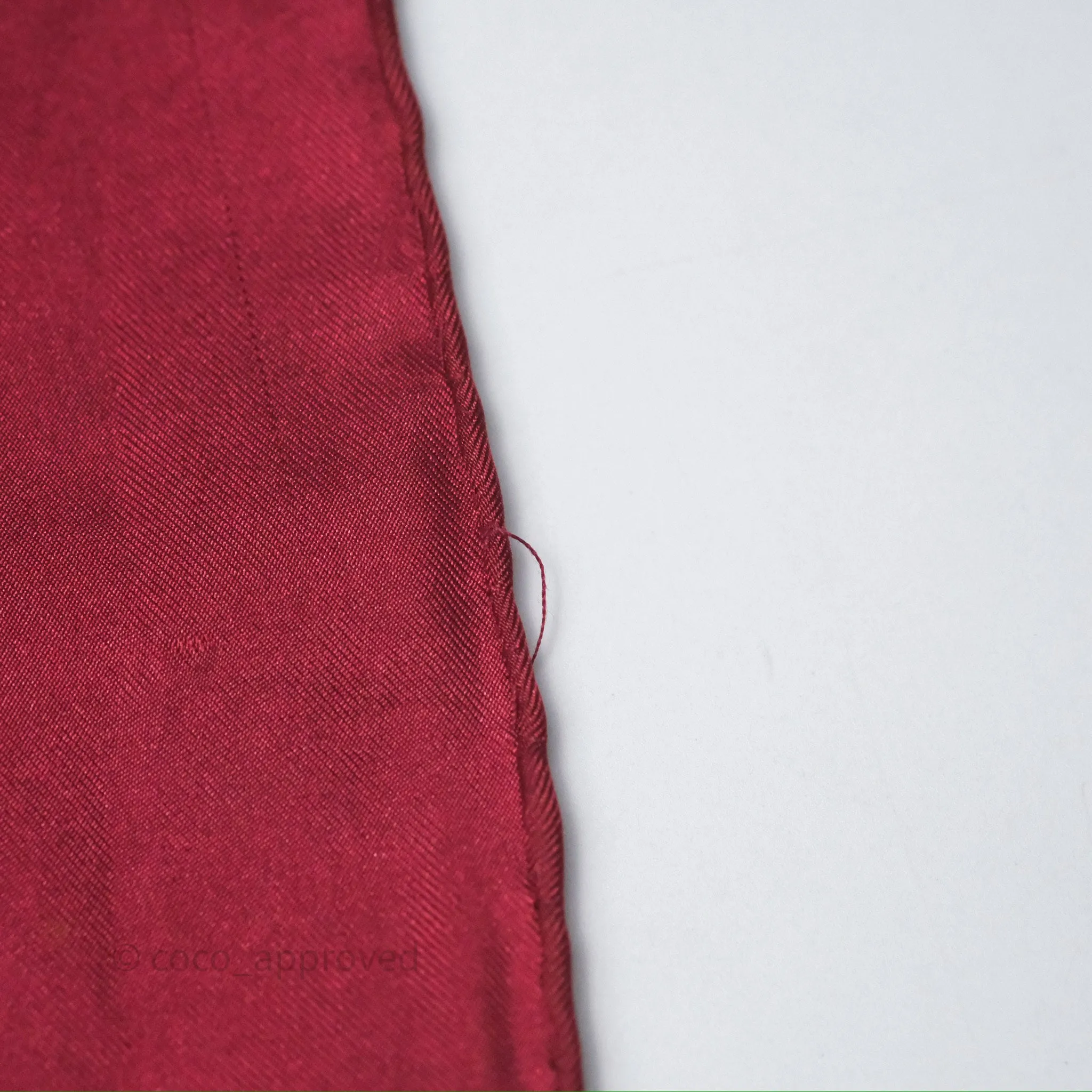 Gucci Bird Printed Scarf Seta Dark Red