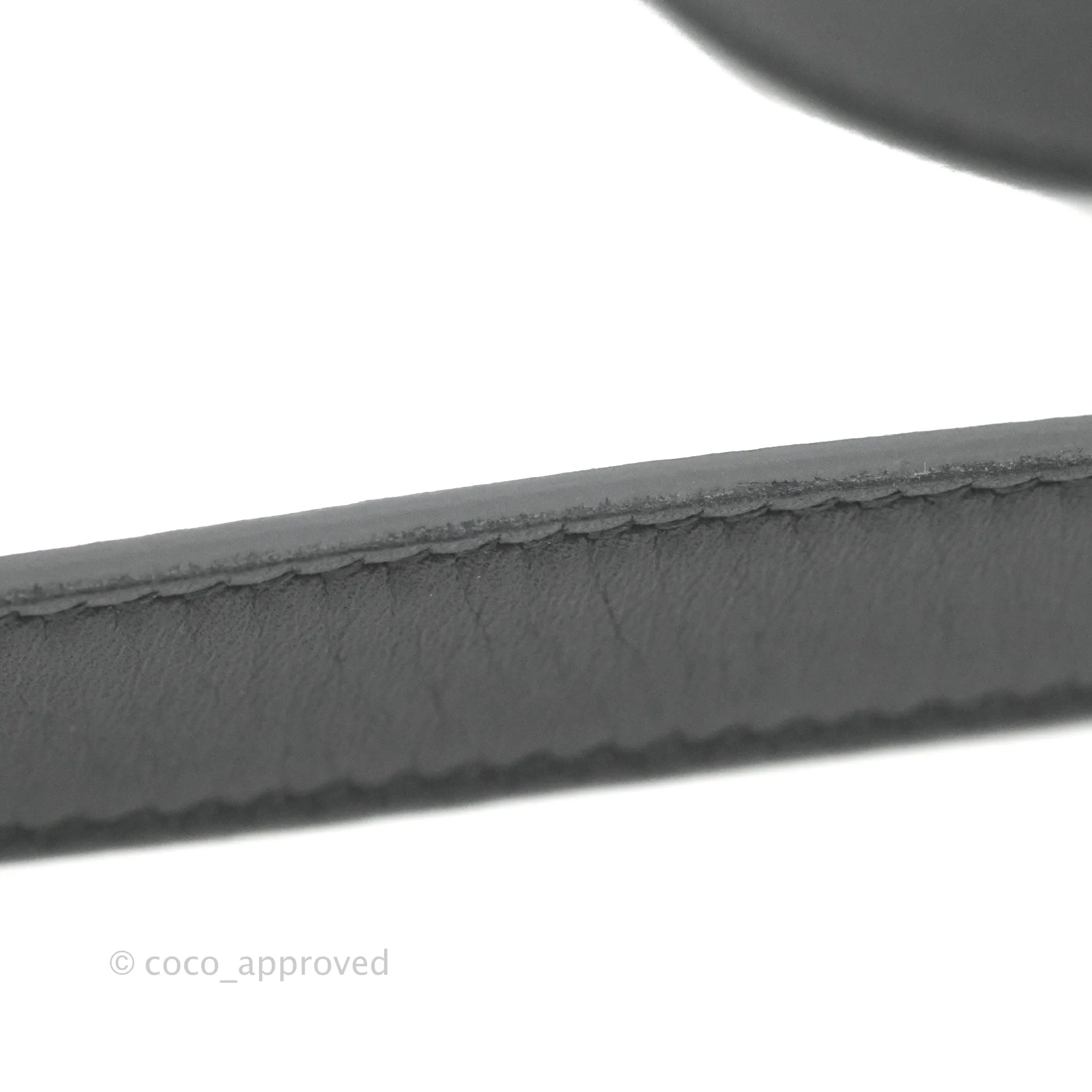Gucci Black Calfskin Double GG 20mm Belt 80 32