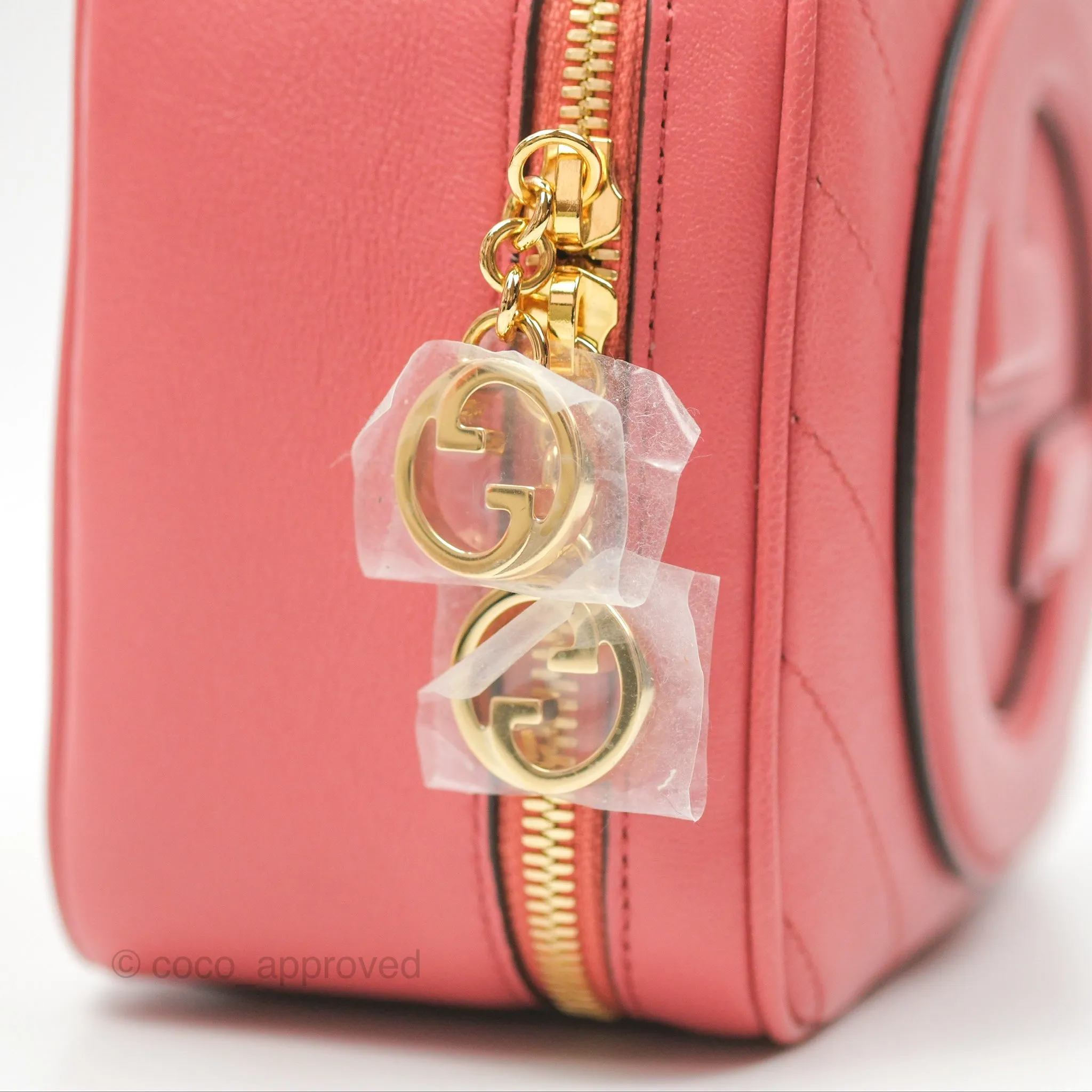 Gucci Blondie Top Handle Bag Pink Leather