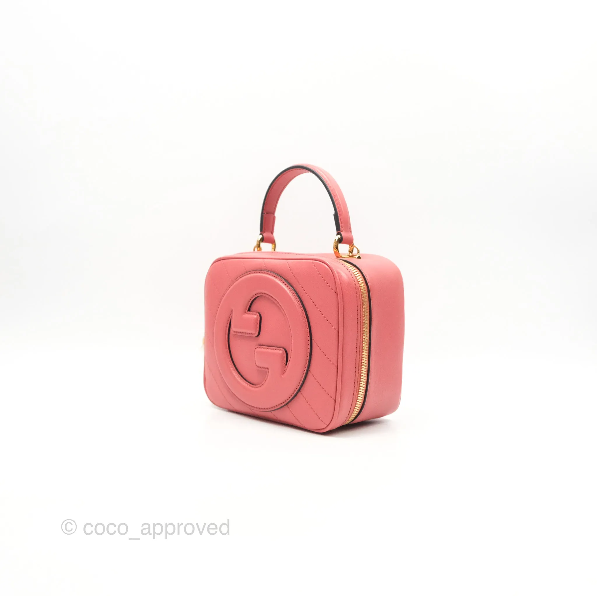 Gucci Blondie Top Handle Bag Pink Leather