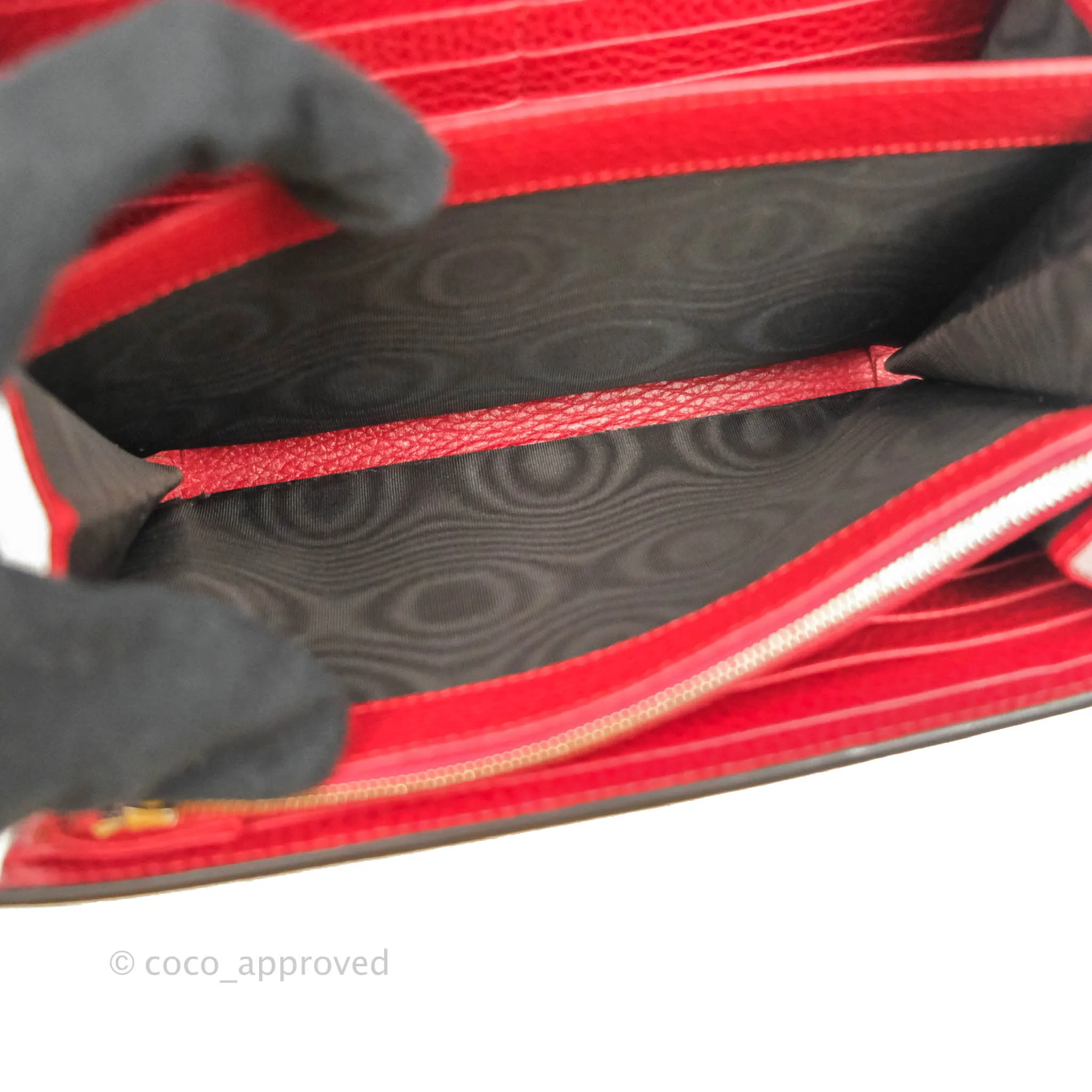 Gucci Calfskin Dionysus Mini Leather Chain Bag Red