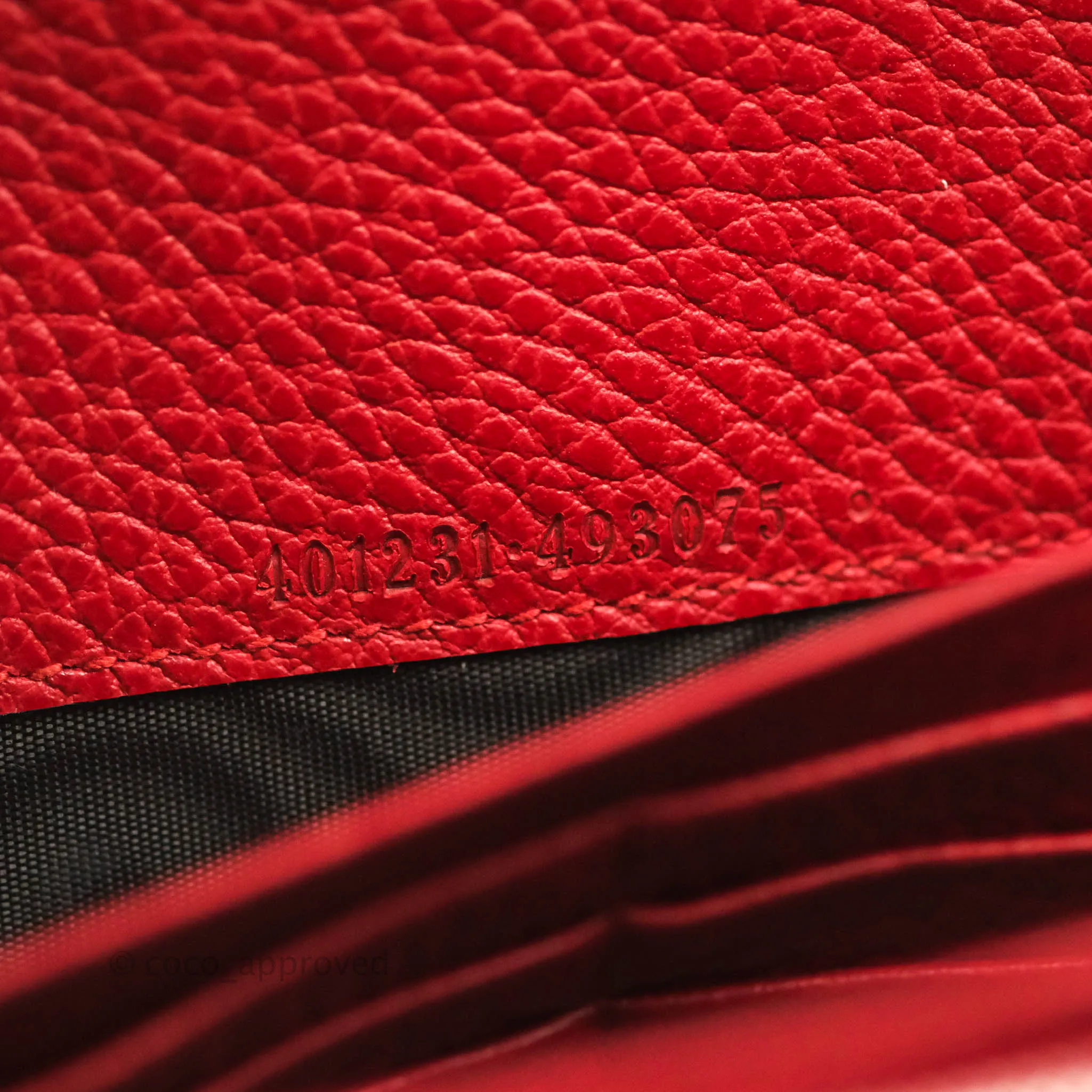 Gucci Calfskin Dionysus Mini Leather Chain Bag Red