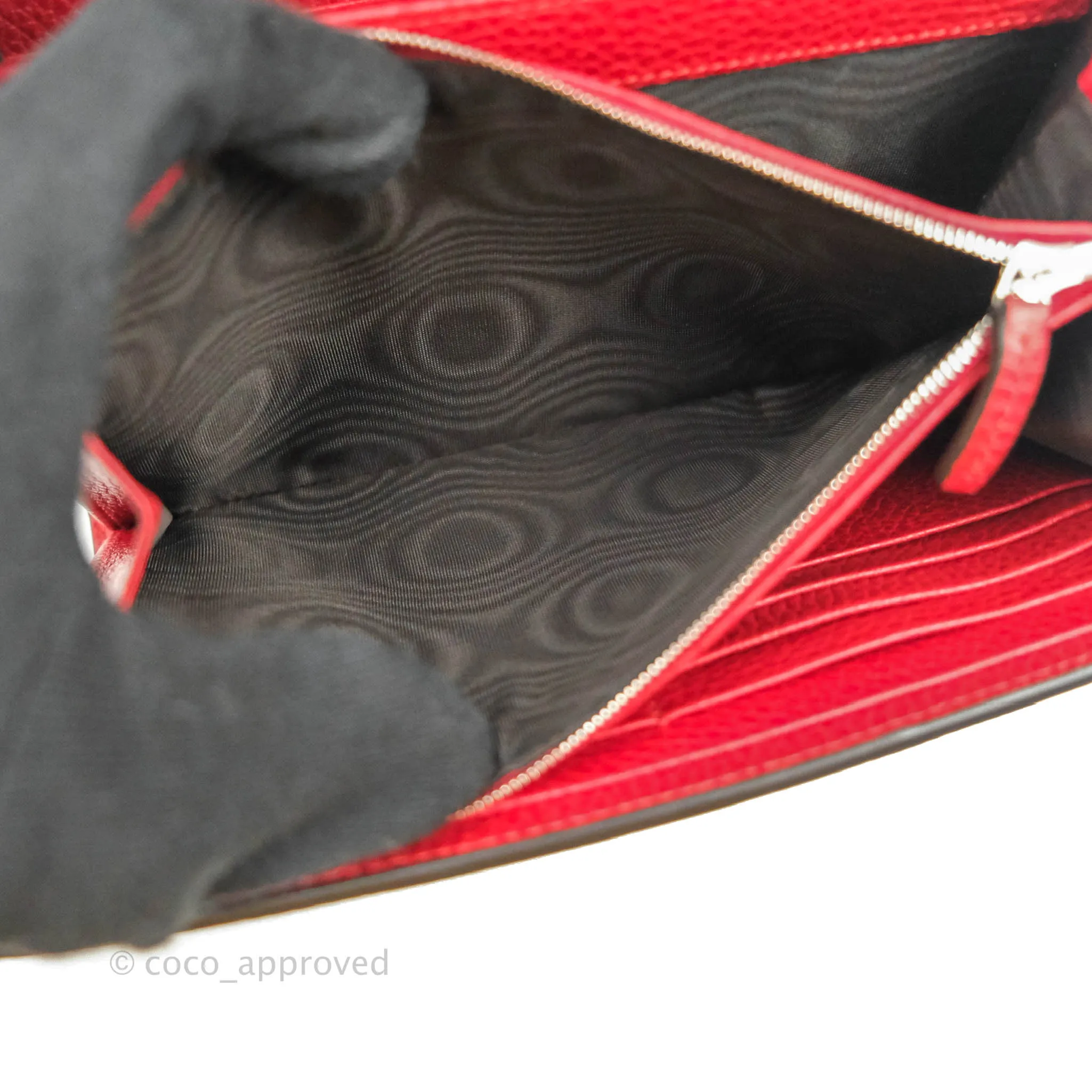 Gucci Calfskin Dionysus Mini Leather Chain Bag Red