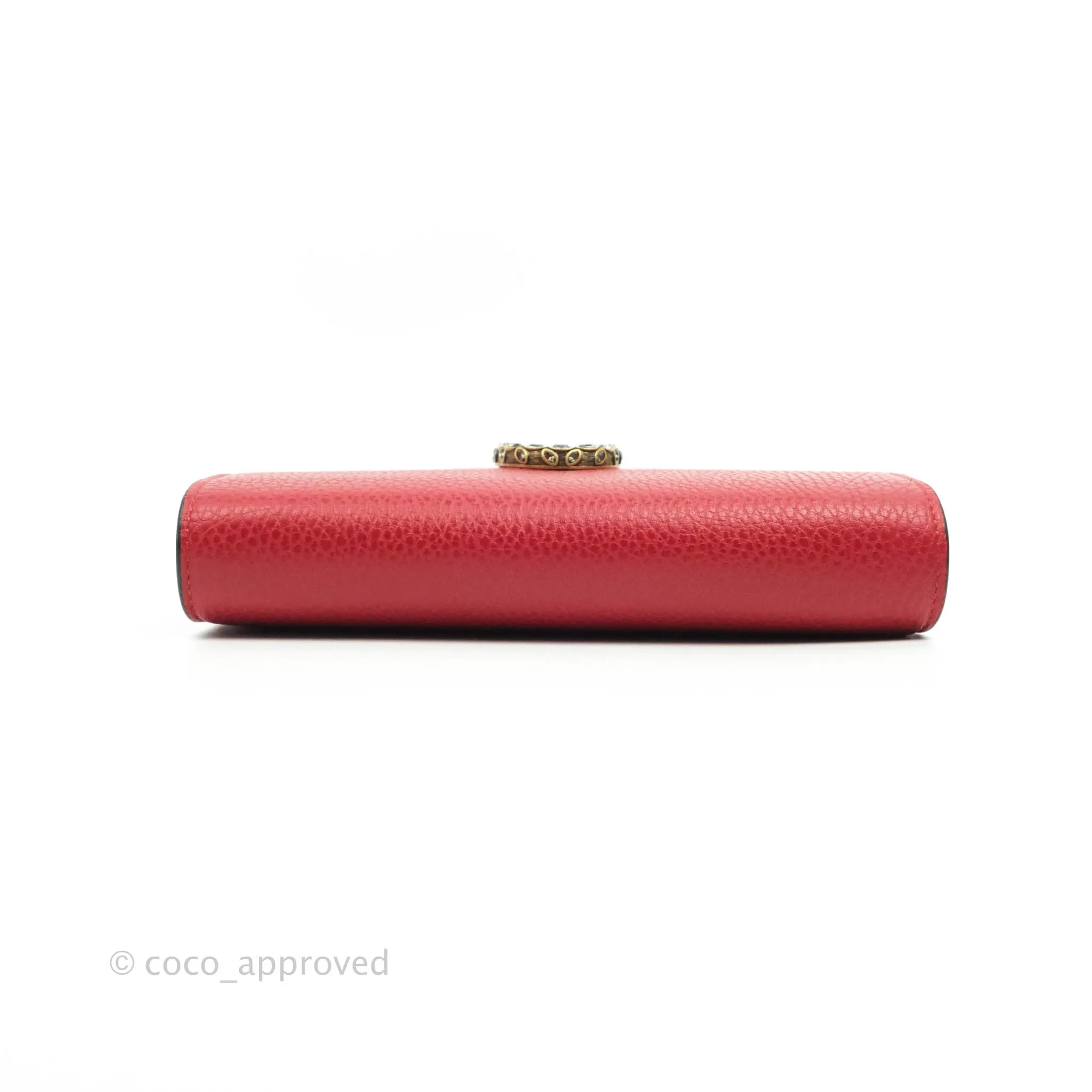 Gucci Calfskin Dionysus Mini Leather Chain Bag Red