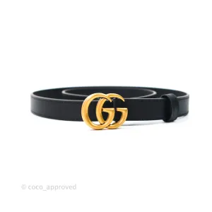 Gucci Calfskin Double GG 20mm Belt 75 30 Black