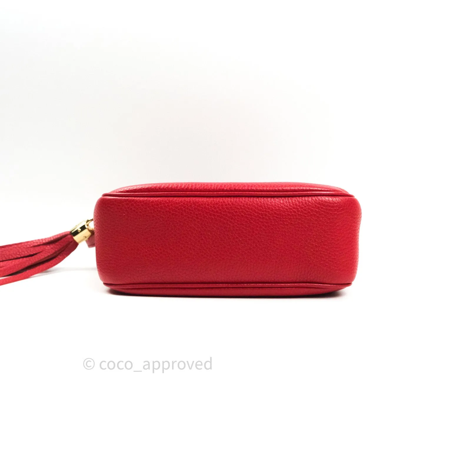 Gucci Calfskin Small Soho Disco Bag Red