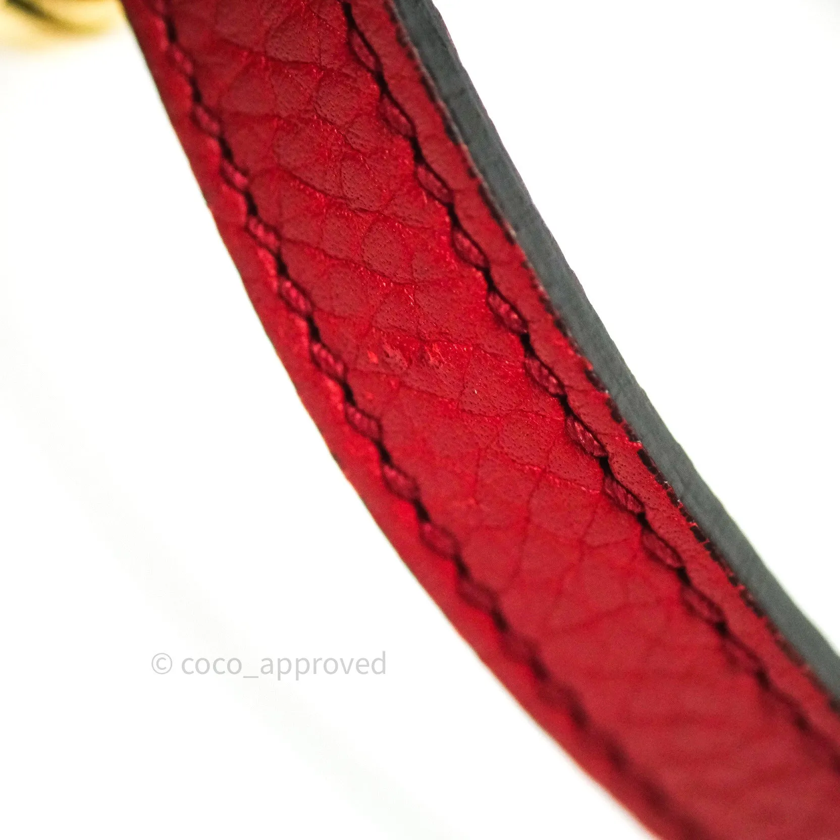 Gucci Calfskin Small Soho Disco Bag Red