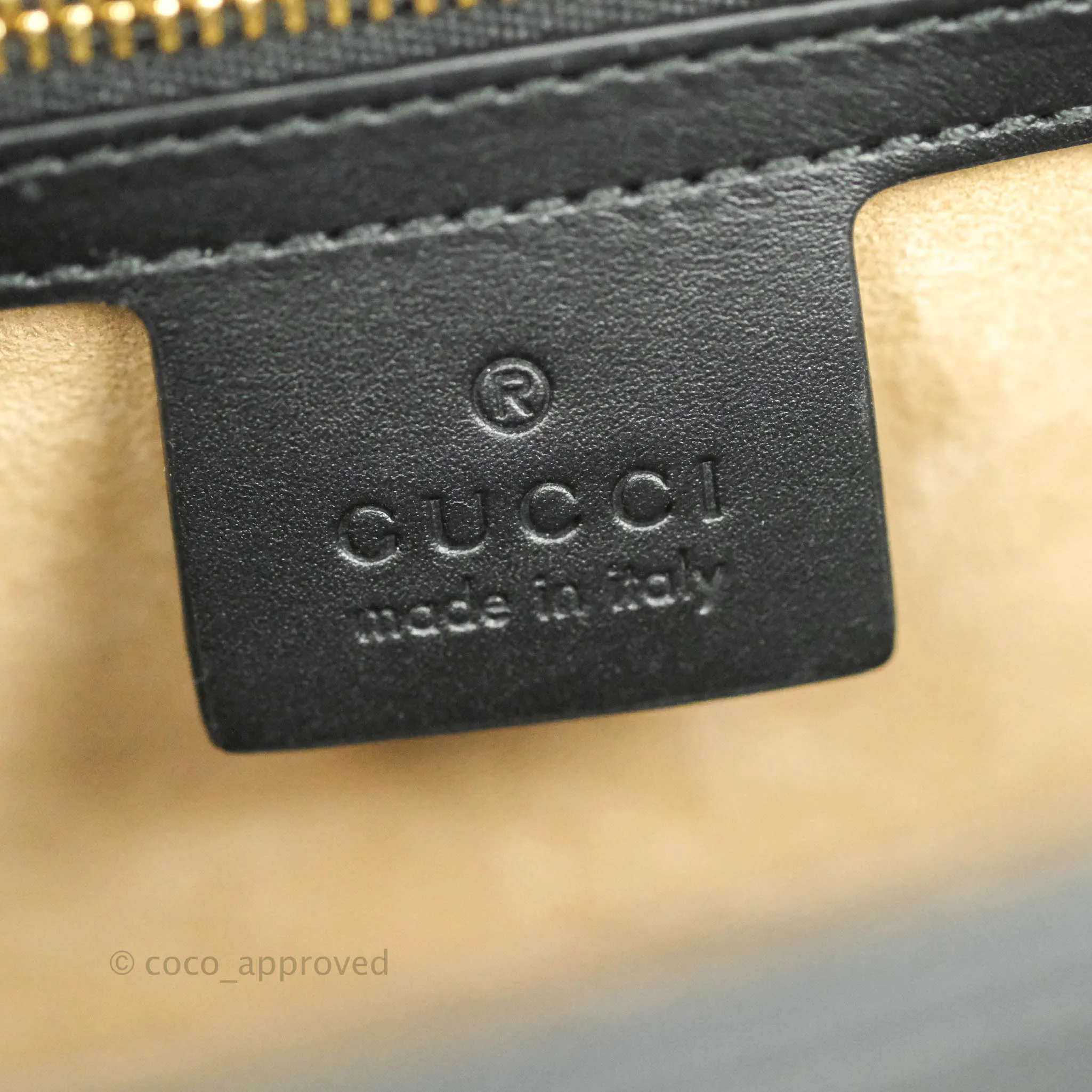 Gucci Calfskin Small Sylvie Shoulder Bag Black
