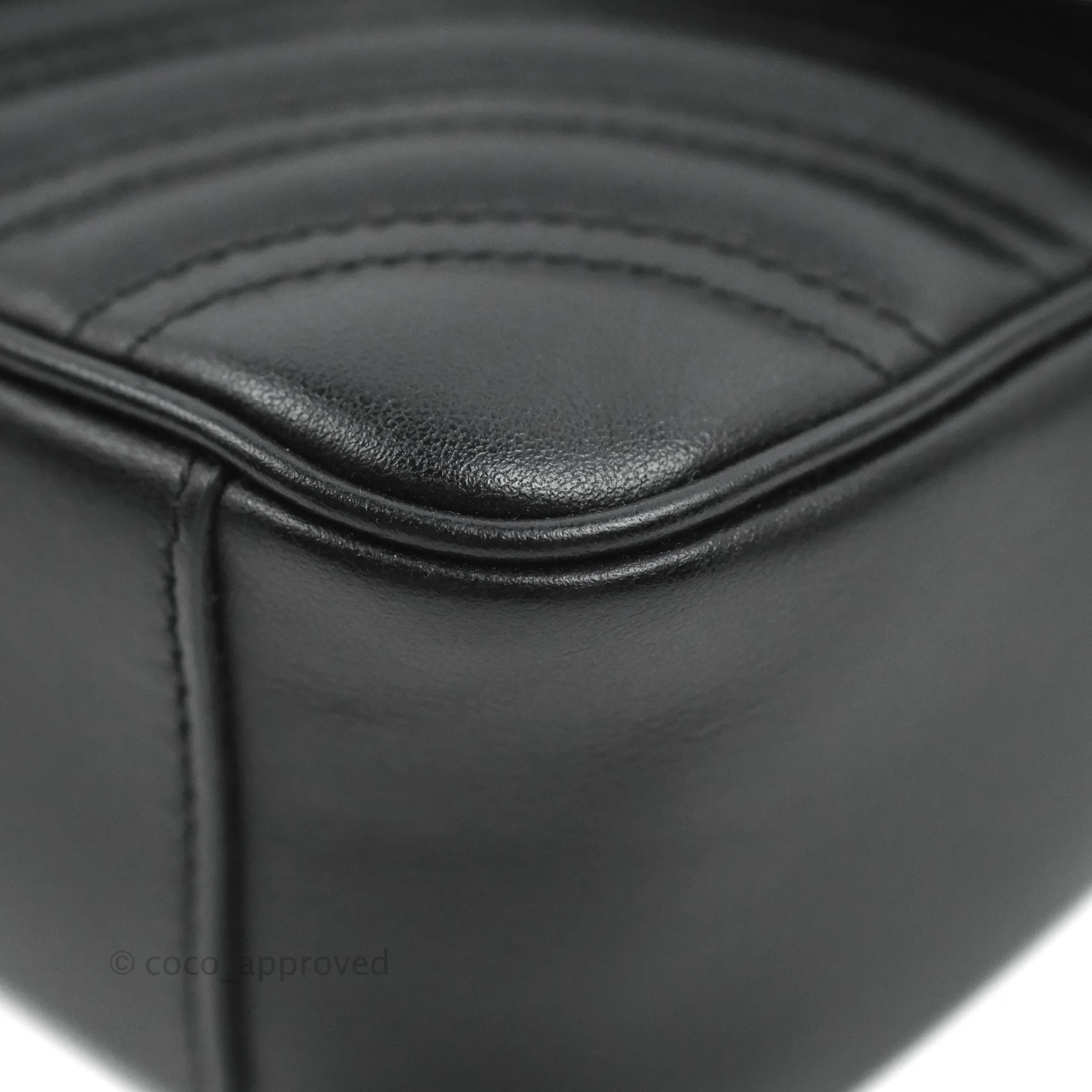 Gucci Chevron GG Marmont Matelass Mini Bag So Black Black Hardware