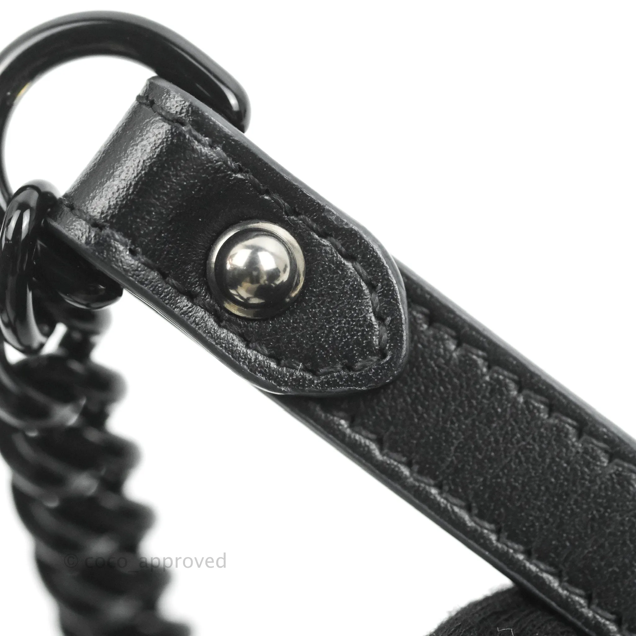 Gucci Chevron GG Marmont Matelass Mini Bag So Black Black Hardware