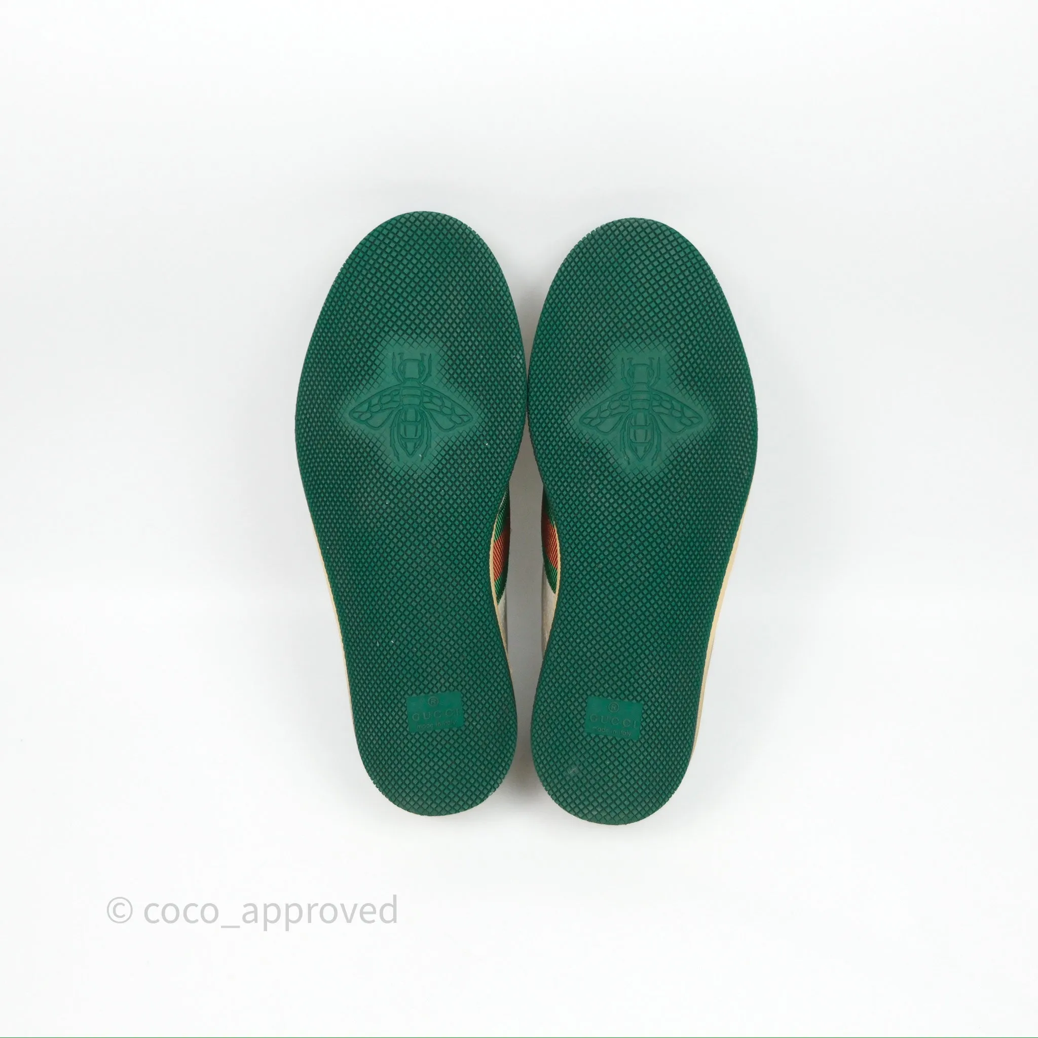 Gucci Crystals Embellished Low Top Sneakers Size 37