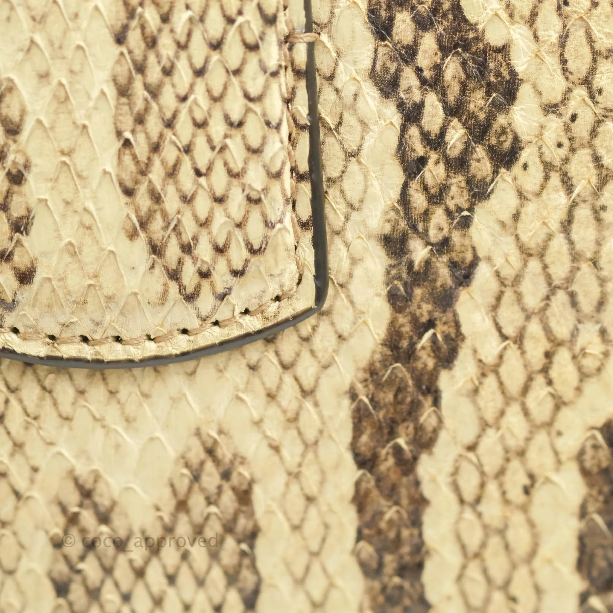 Gucci Dionysus Bamboo Top Handle Bag Embroidered Python Medium