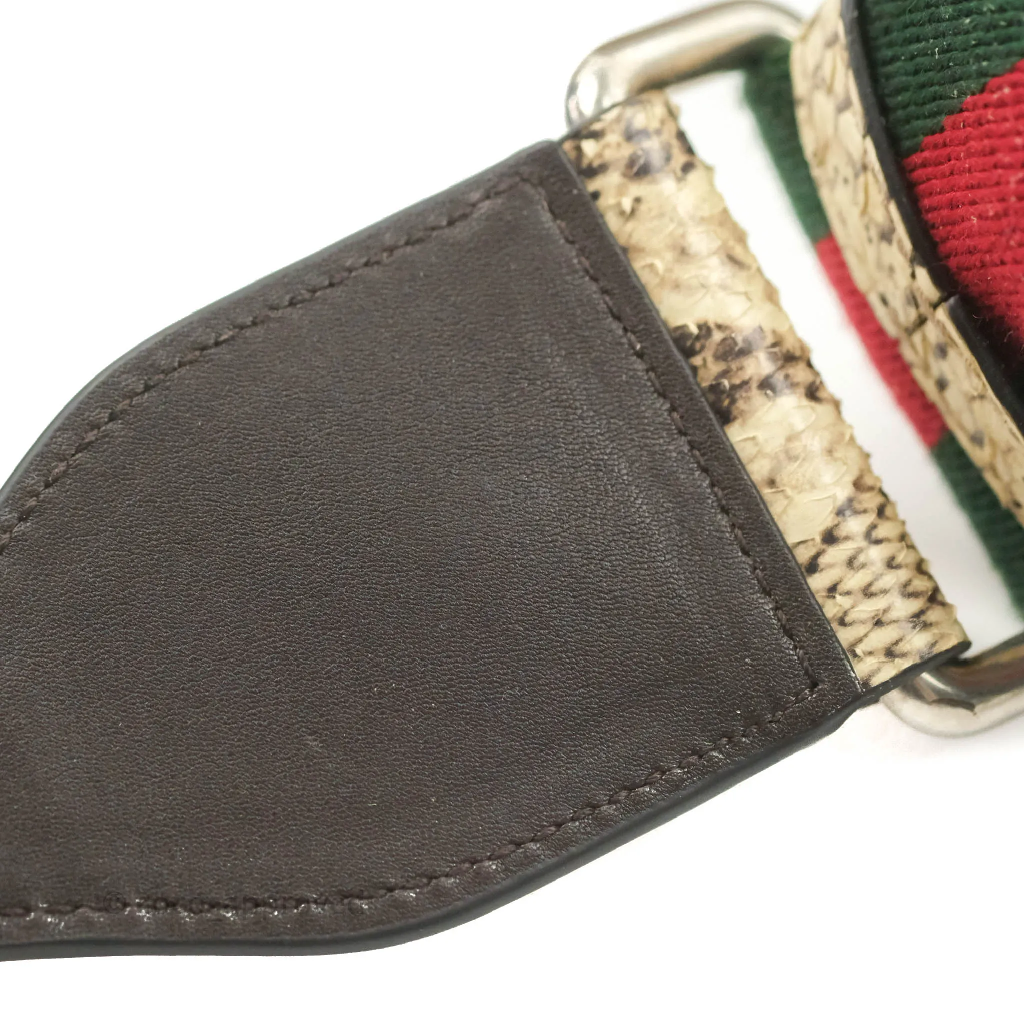 Gucci Dionysus Bamboo Top Handle Bag Embroidered Python Medium