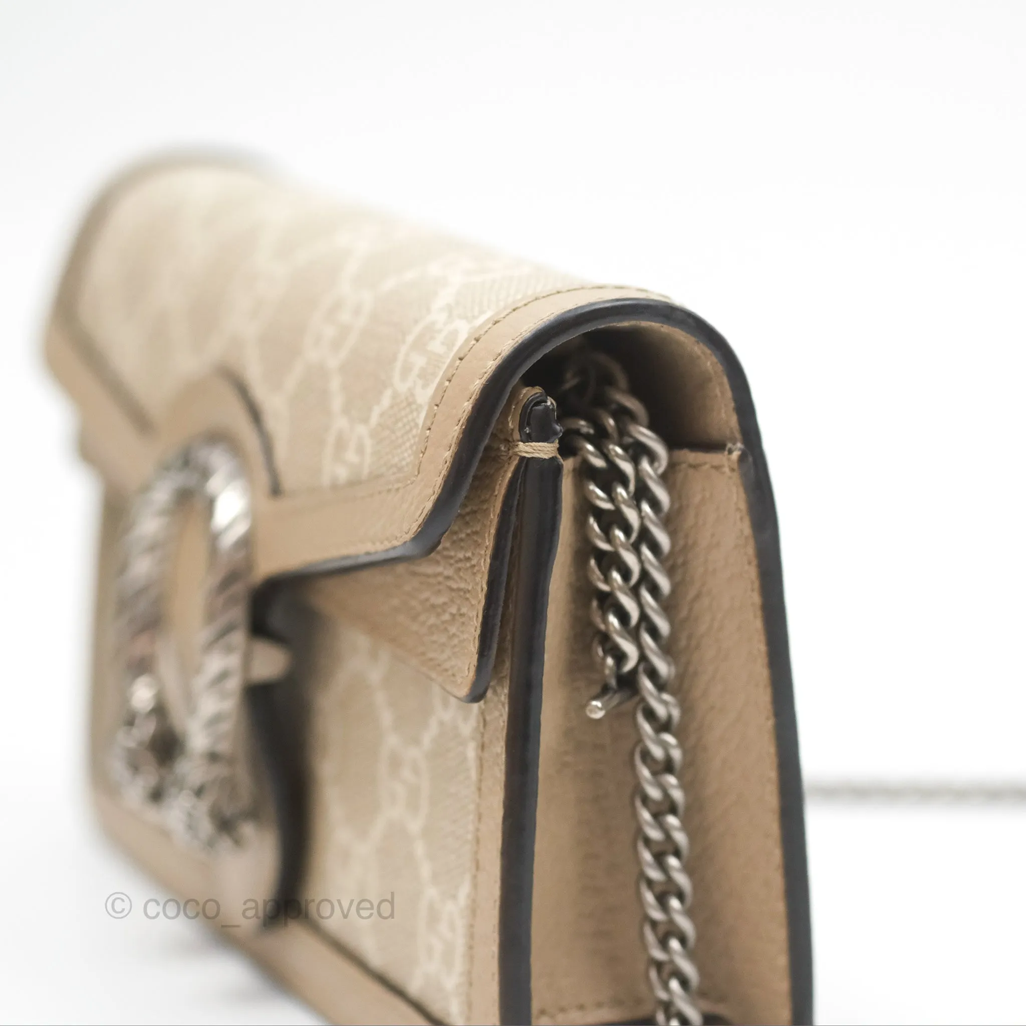 Gucci Dionysus GG Super Mini Crossbody Bag Ruthenium Hardware