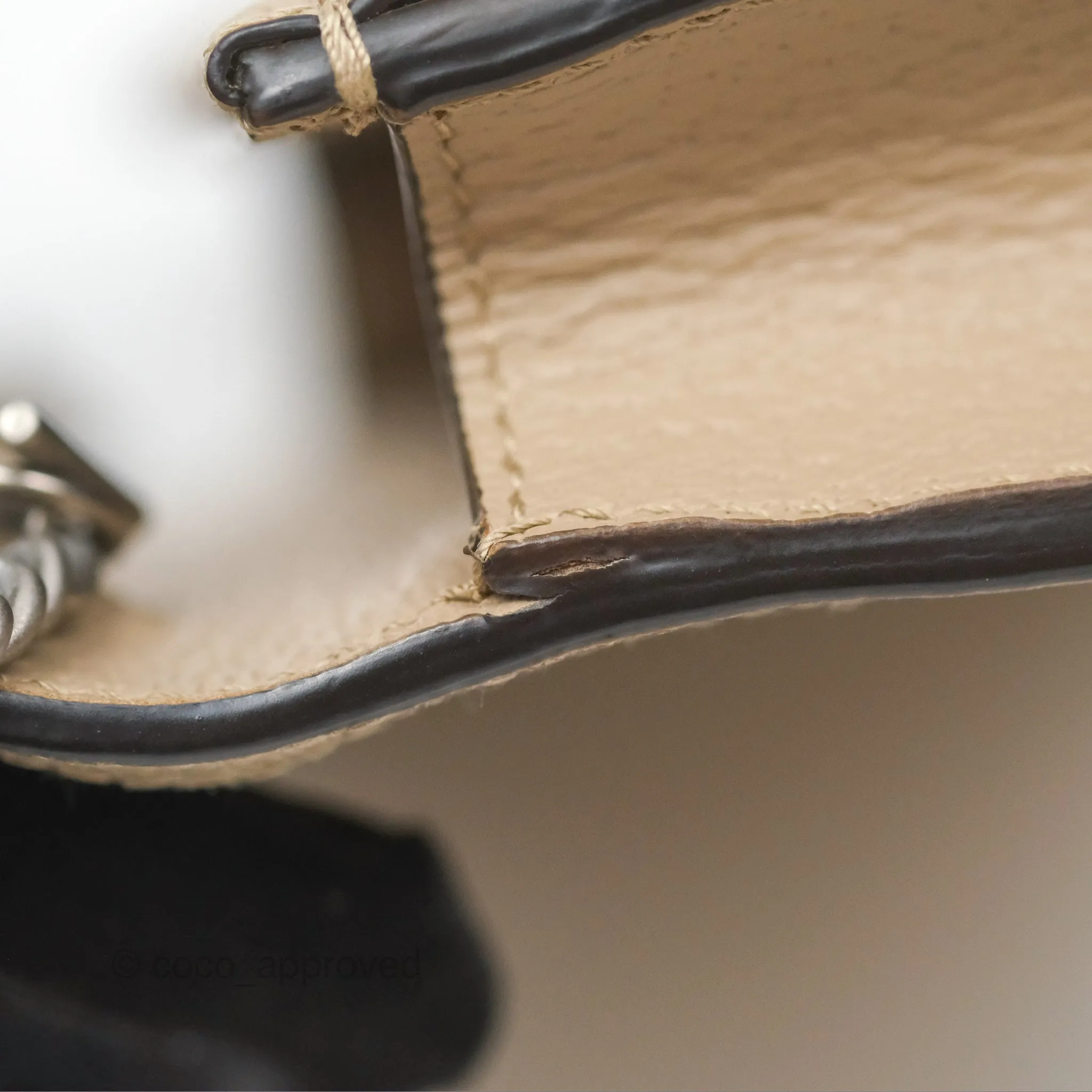 Gucci Dionysus GG Super Mini Crossbody Bag Ruthenium Hardware