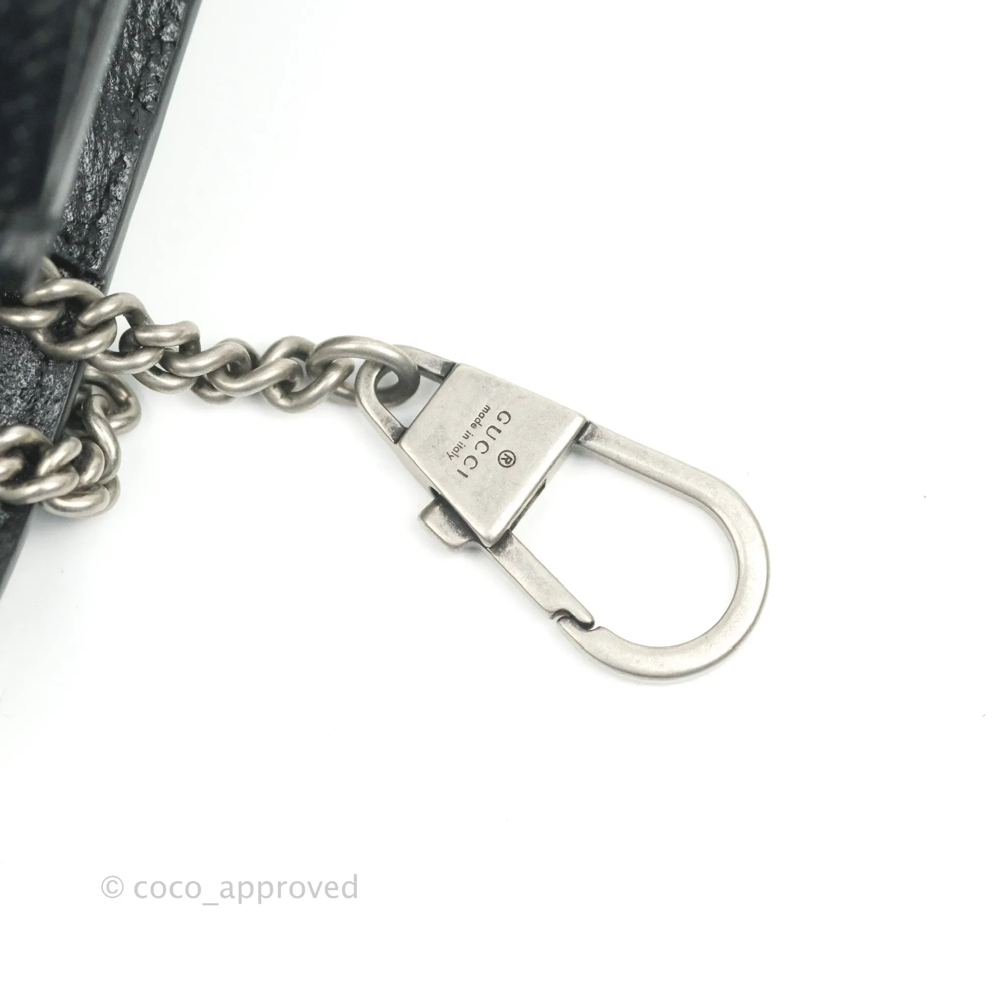 Gucci Dionysus GG Super Mini Crossbody Bag Ruthenium Hardware