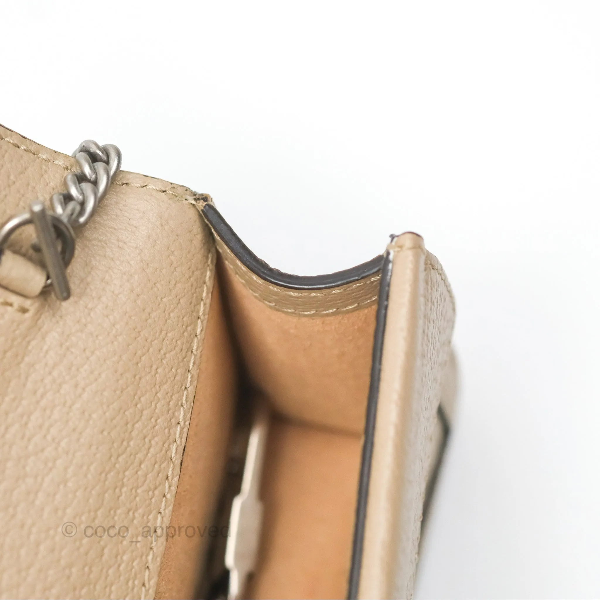 Gucci Dionysus GG Super Mini Crossbody Bag Ruthenium Hardware