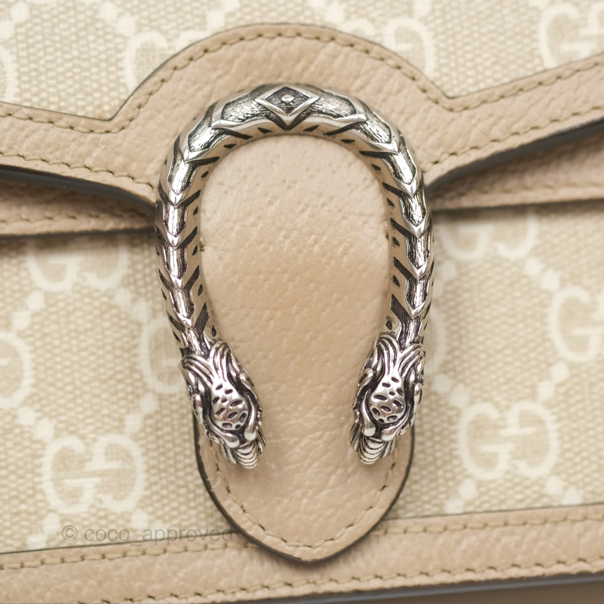 Gucci Dionysus GG Super Mini Crossbody Bag Ruthenium Hardware