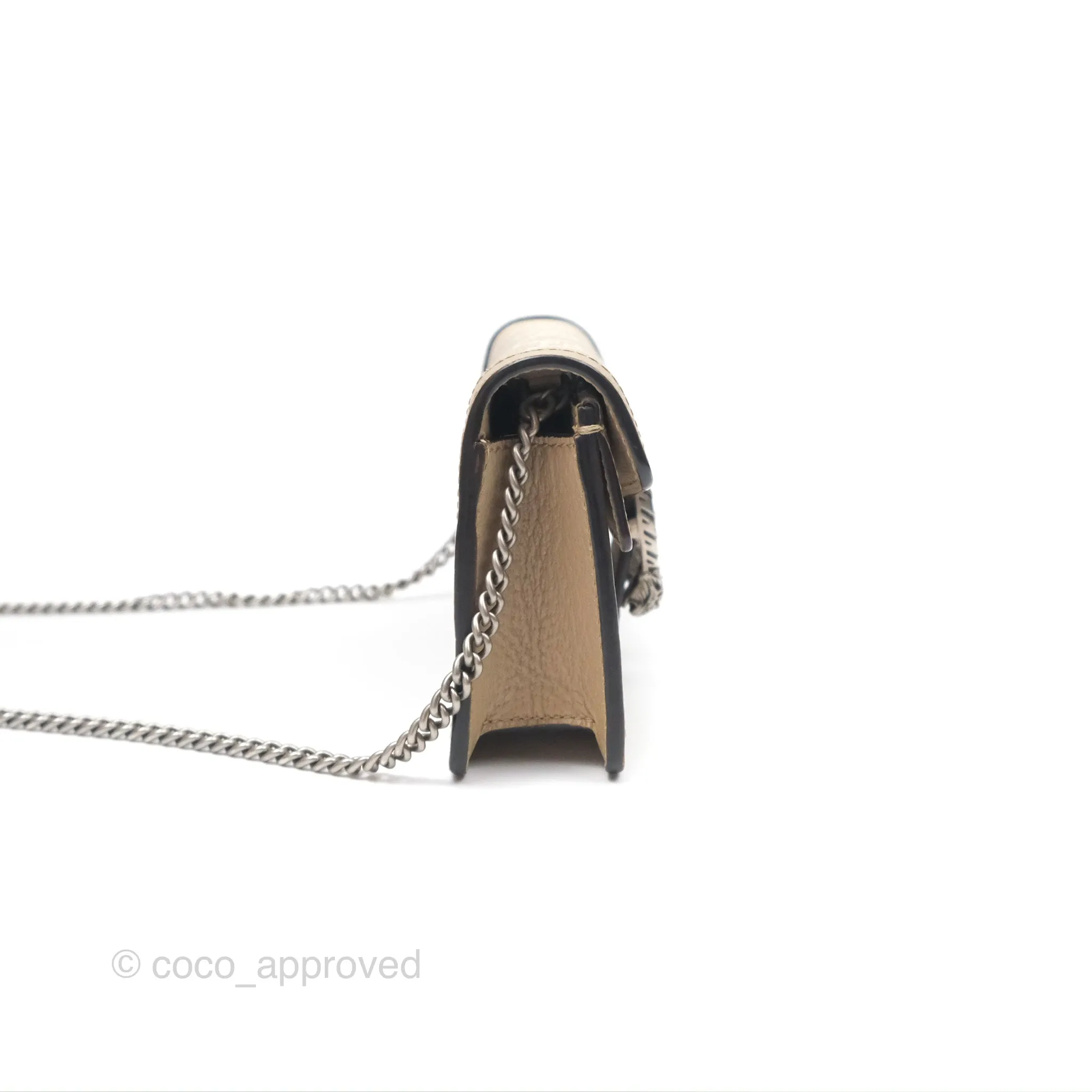 Gucci Dionysus GG Super Mini Crossbody Bag Ruthenium Hardware