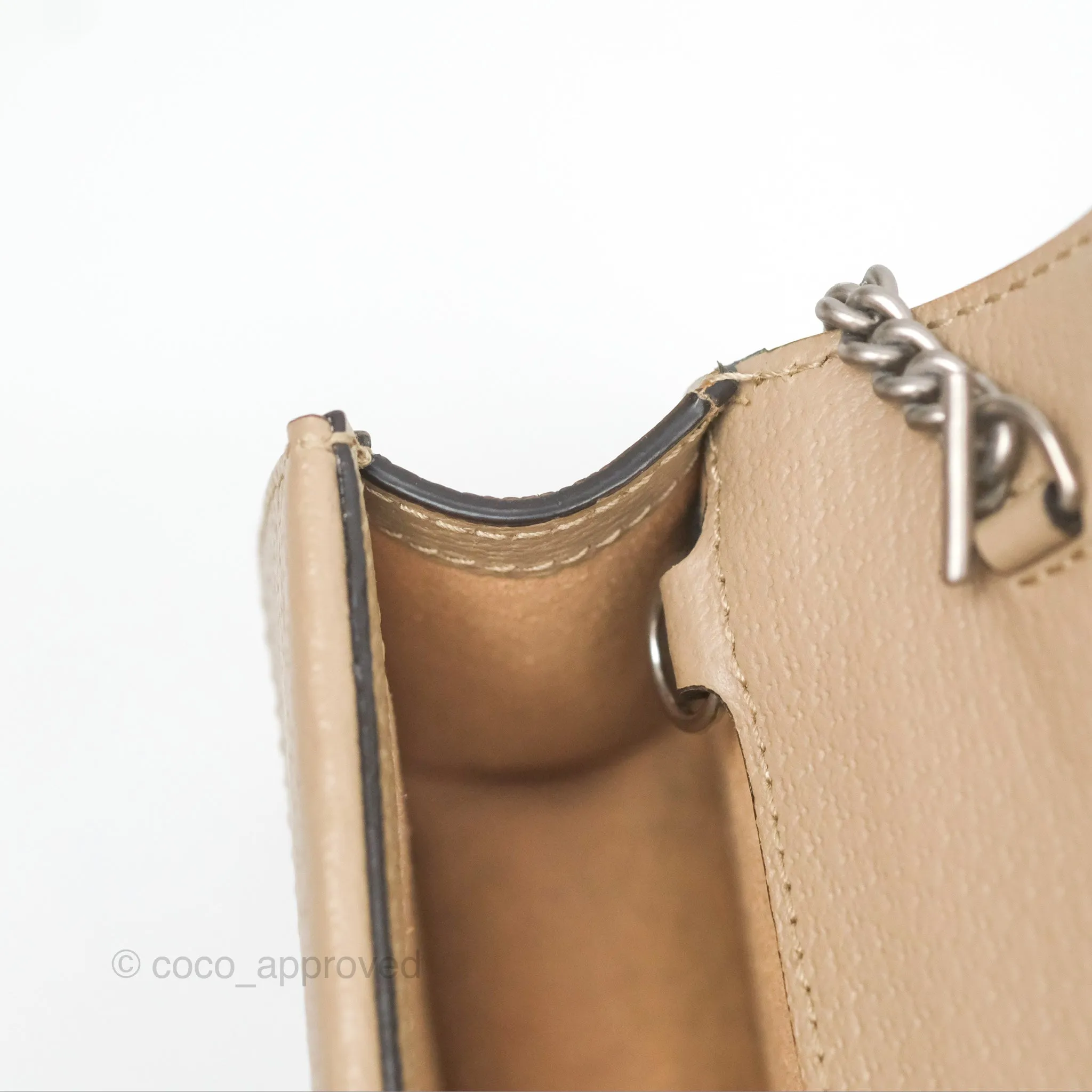 Gucci Dionysus GG Super Mini Crossbody Bag Ruthenium Hardware