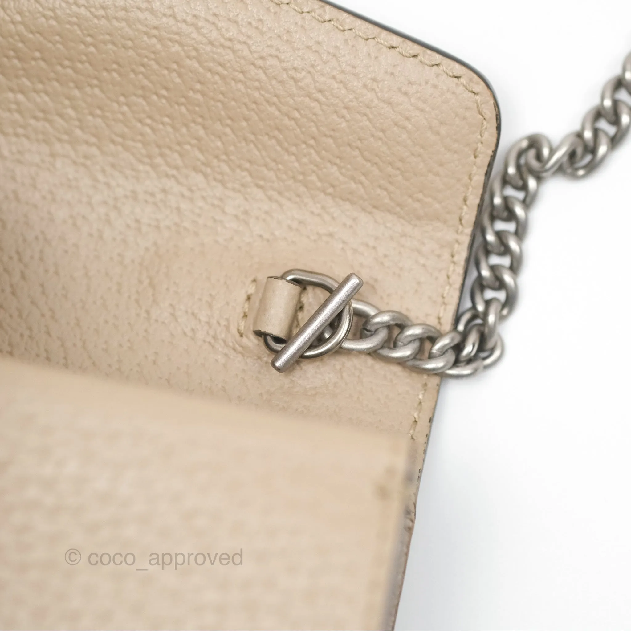 Gucci Dionysus GG Super Mini Crossbody Bag Ruthenium Hardware