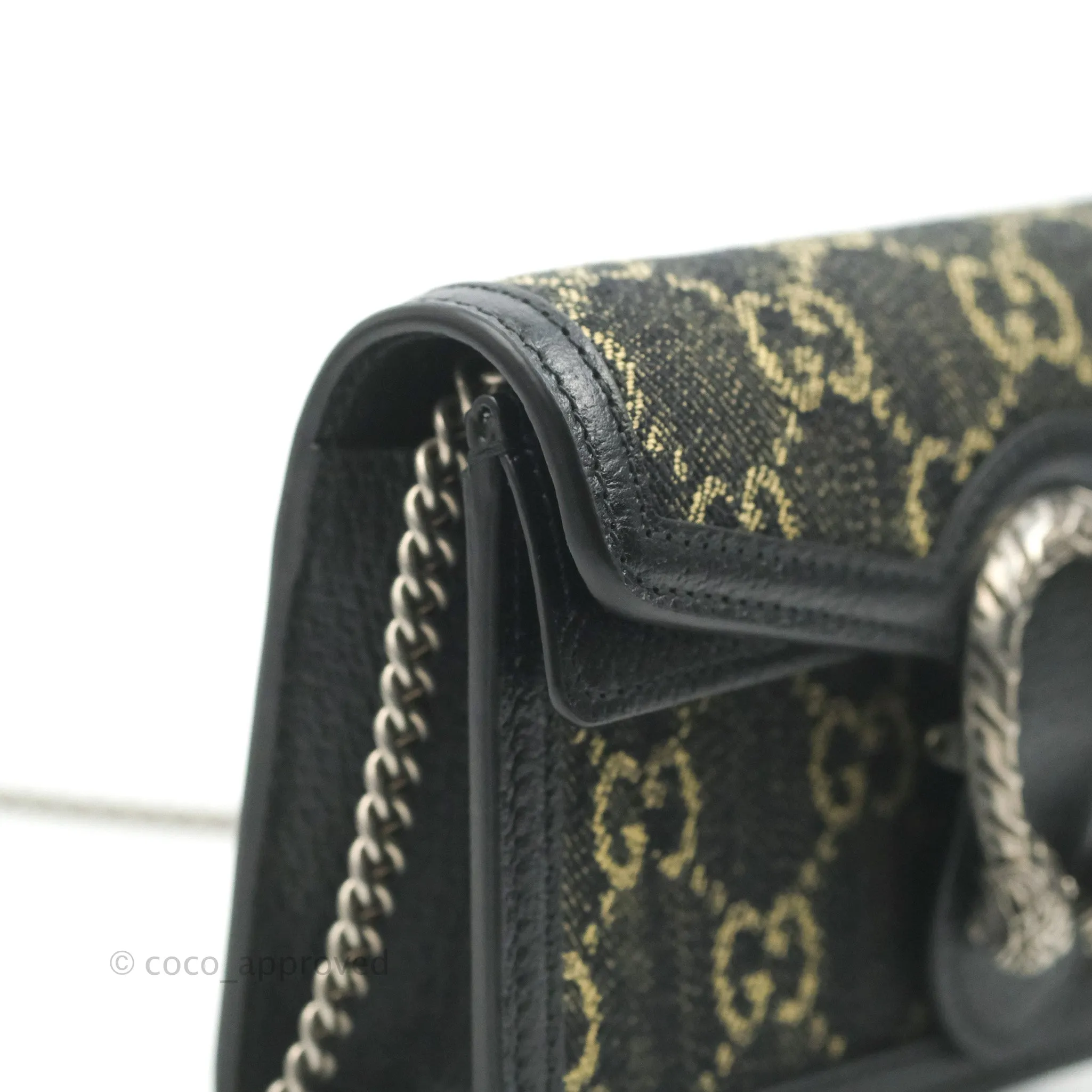 Gucci Dionysus GG Super Mini Crossbody Bag Ruthenium Hardware