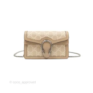Gucci Dionysus GG Super Mini Crossbody Bag Ruthenium Hardware