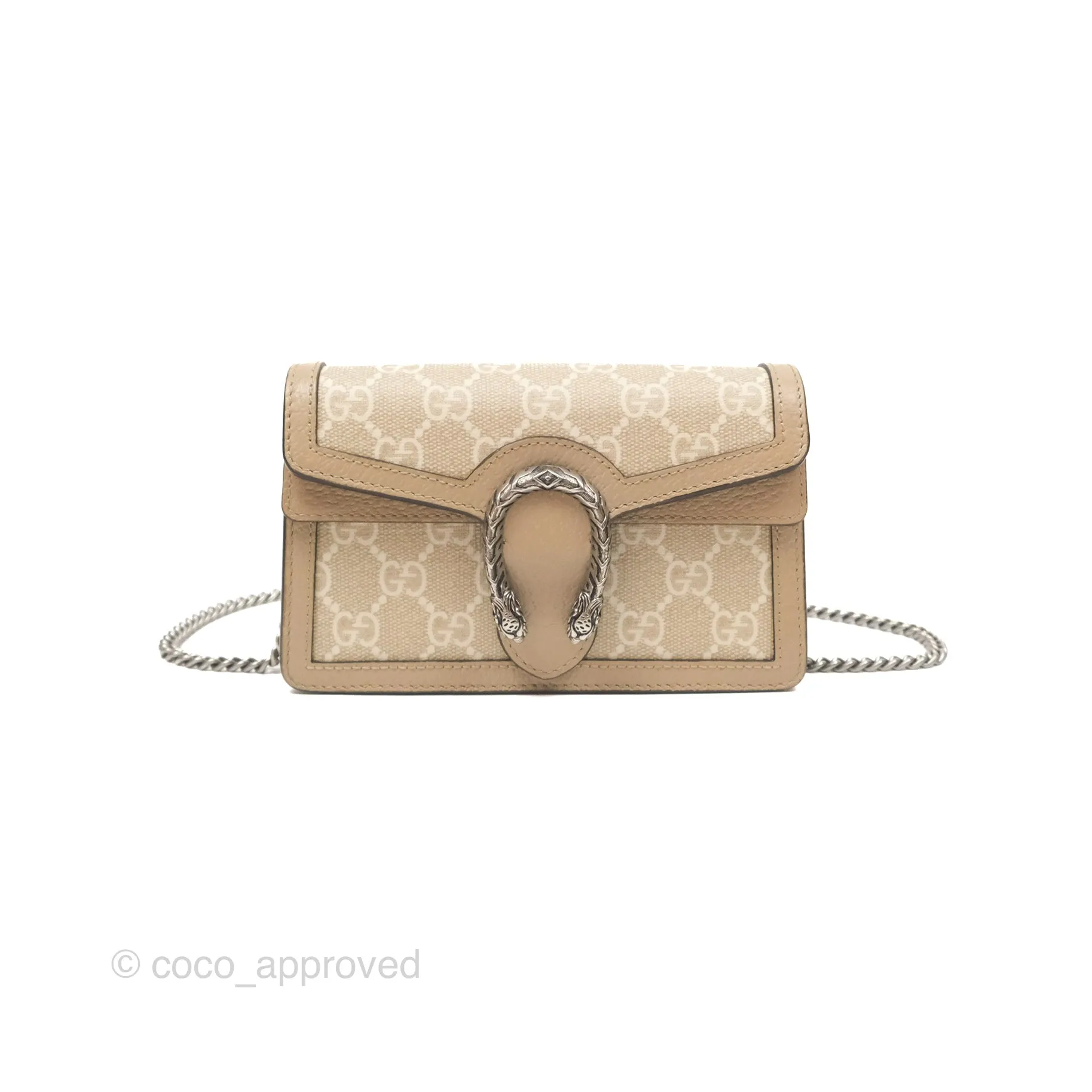 Gucci Dionysus GG Super Mini Crossbody Bag Ruthenium Hardware